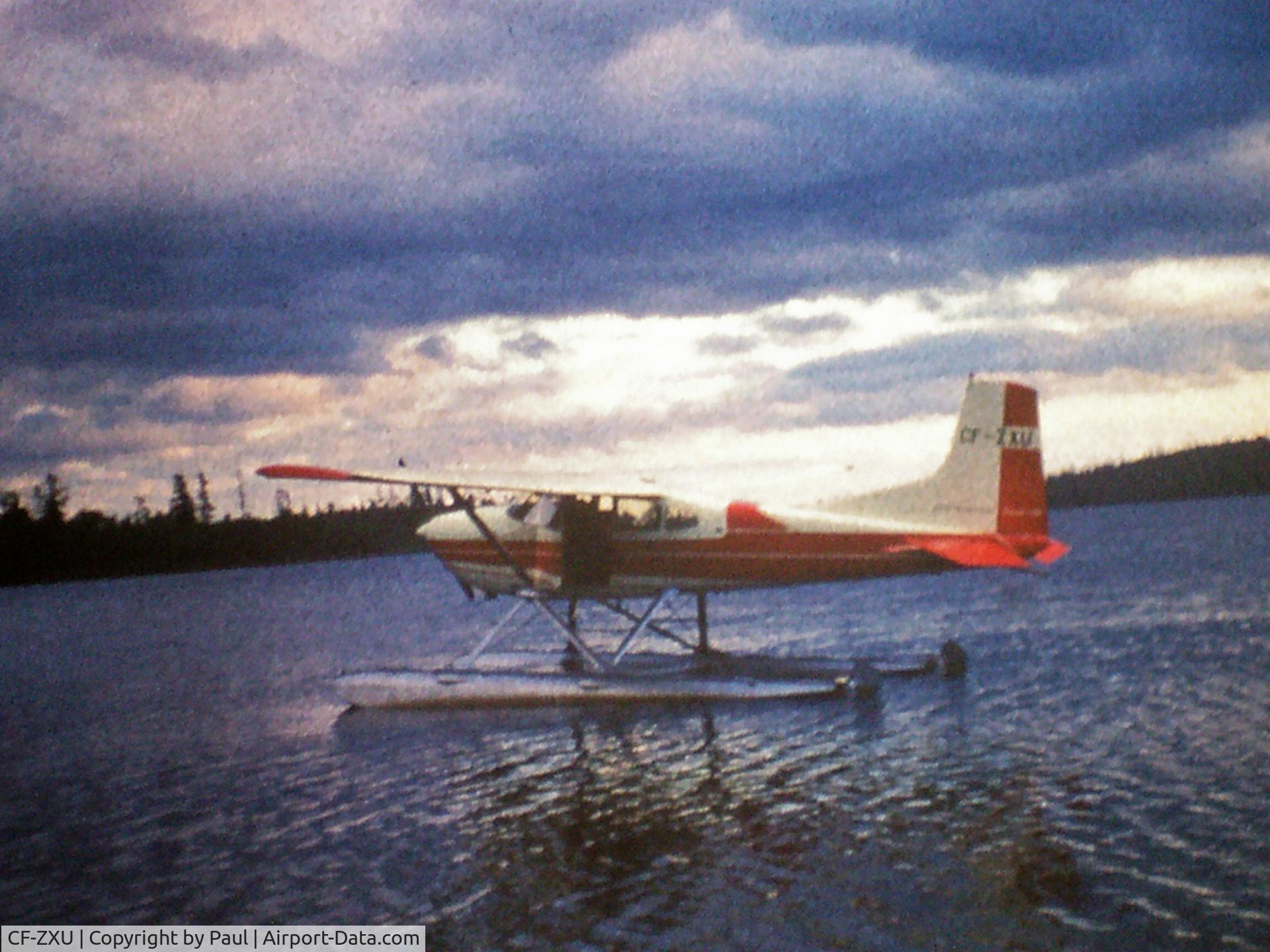 CF-ZXU, 1971 Cessna A185E Skywagon 185 C/N 185-01885, circa 1972, lac crystal, Quebec