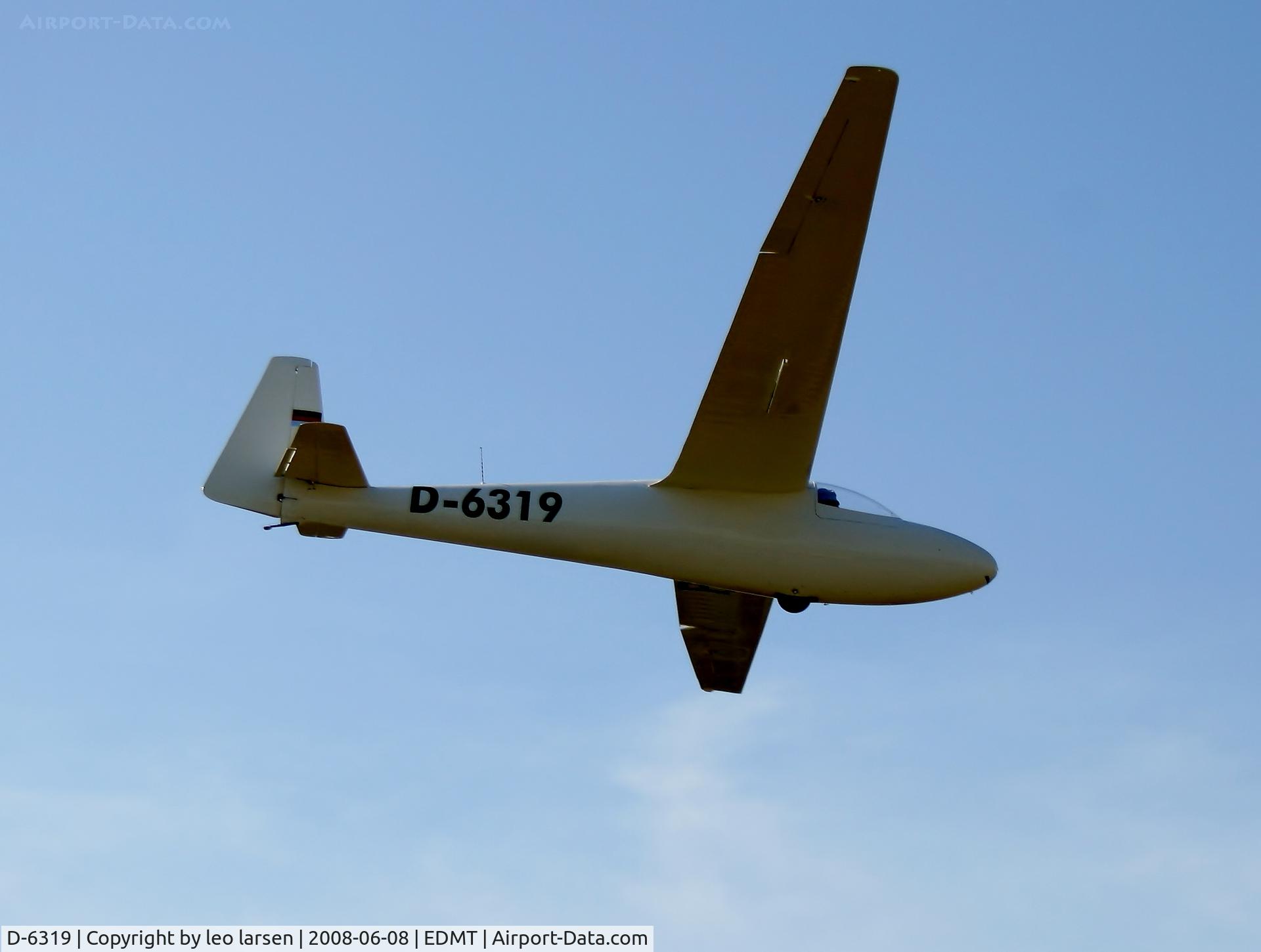 D-6319, 1964 Schleicher Ka-6CR Rhonsegler C/N Not found D-6219, Nordholz 8.6.2008