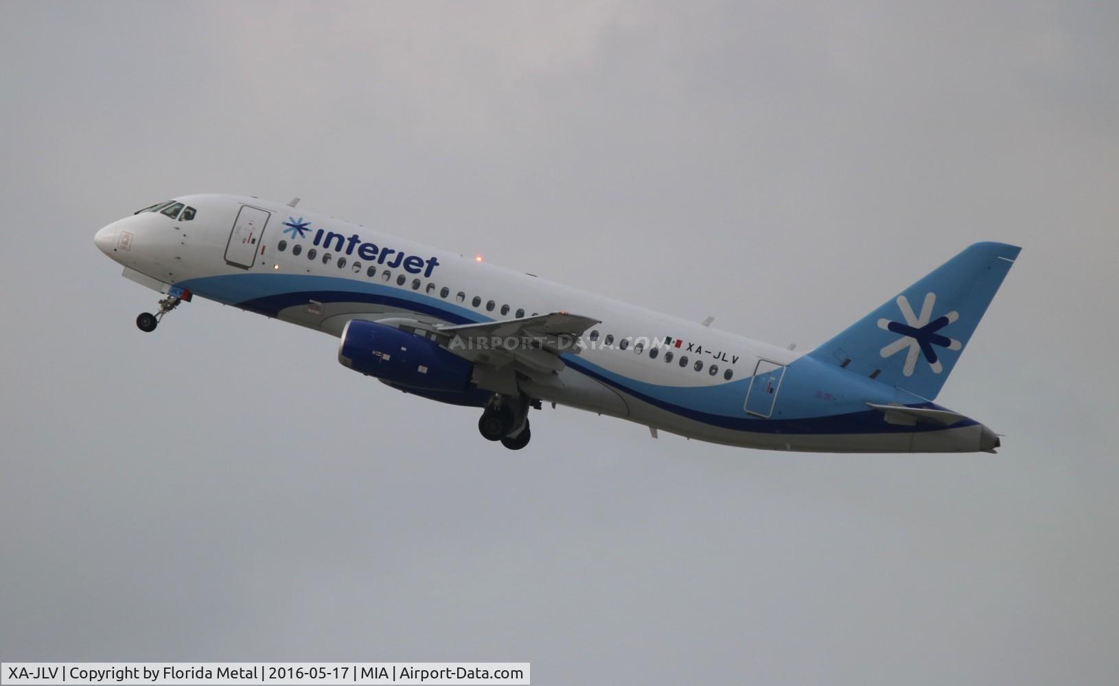 XA-JLV, 2013 Sukhoi SuperJet 100-95B C/N 95028, Interjet