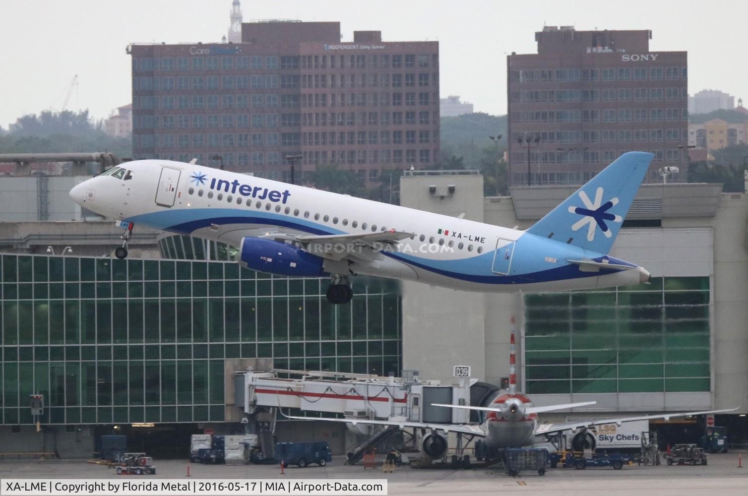 XA-LME, 2014 Sukhoi SuperJet 100-95B C/N 95045, Interjet