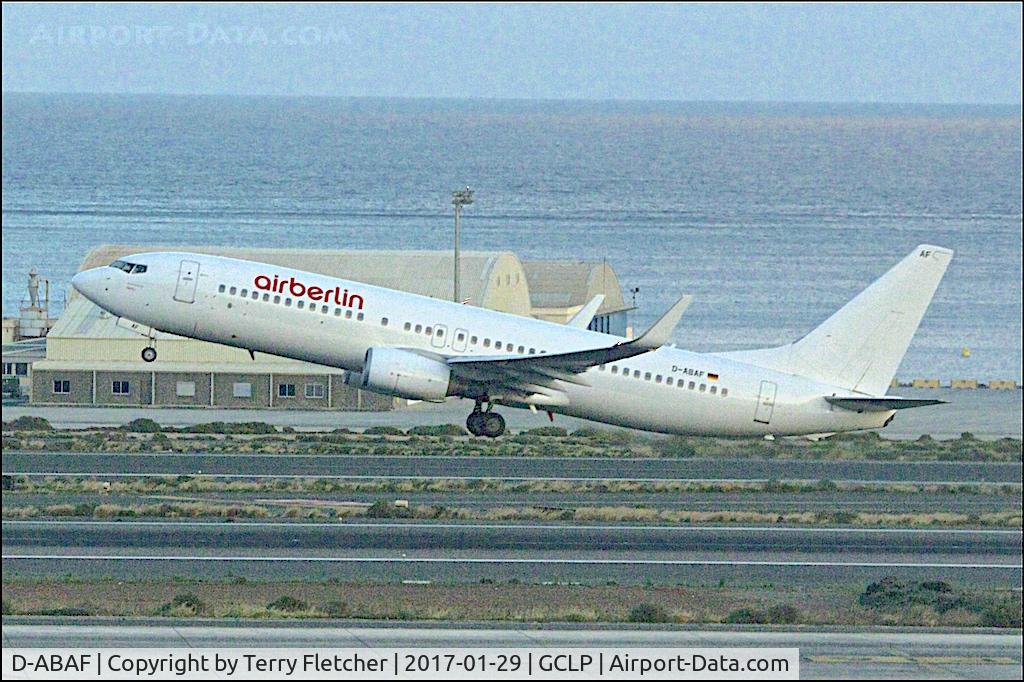D-ABAF, 2001 Boeing 737-86J C/N 30878, Air Berlin's 2001 Boeing 737-86J, c/n: 30878 at Gran Canaria