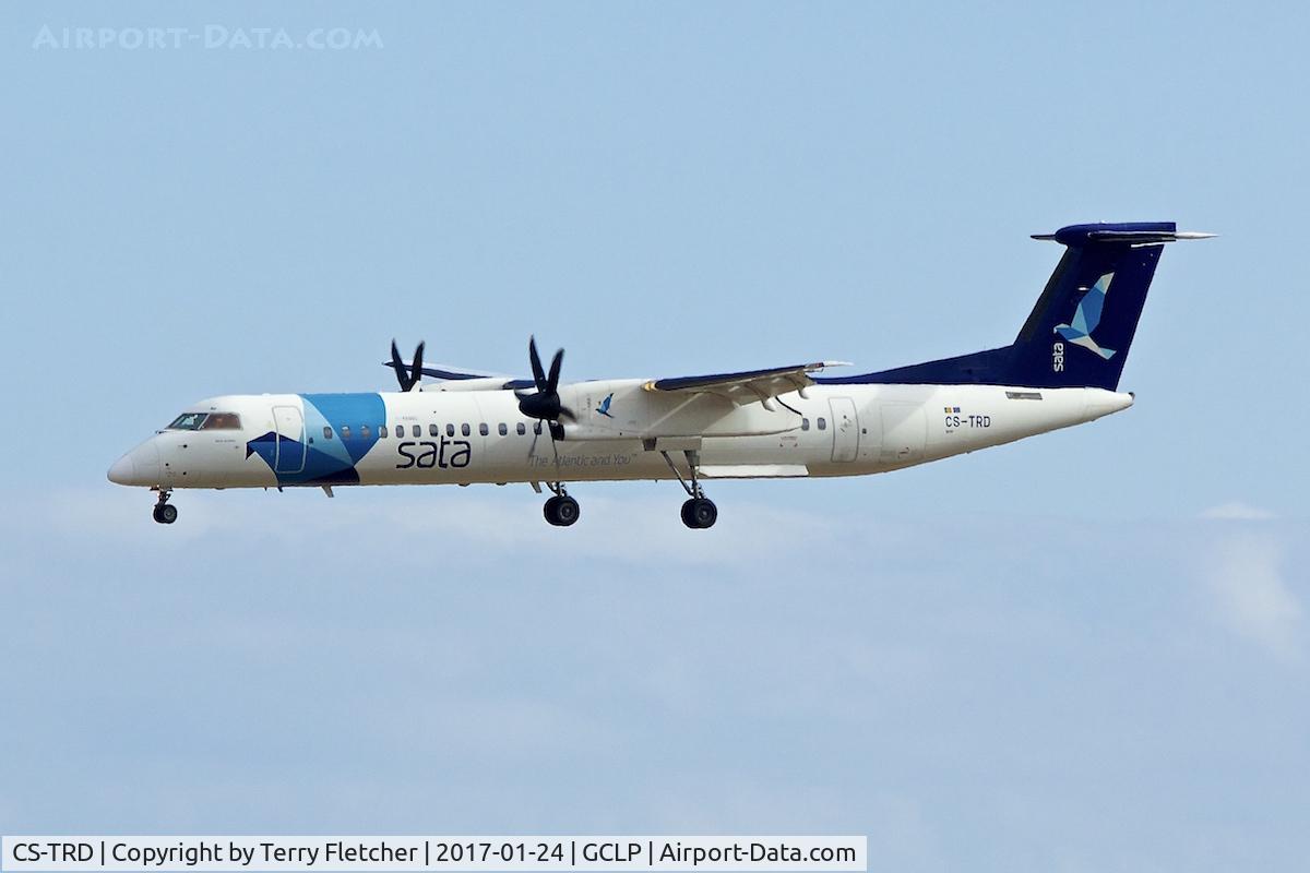 CS-TRD, 2009 De Havilland Canada DHC-8-402 Dash 8 C/N 4291, at Gran Canaria