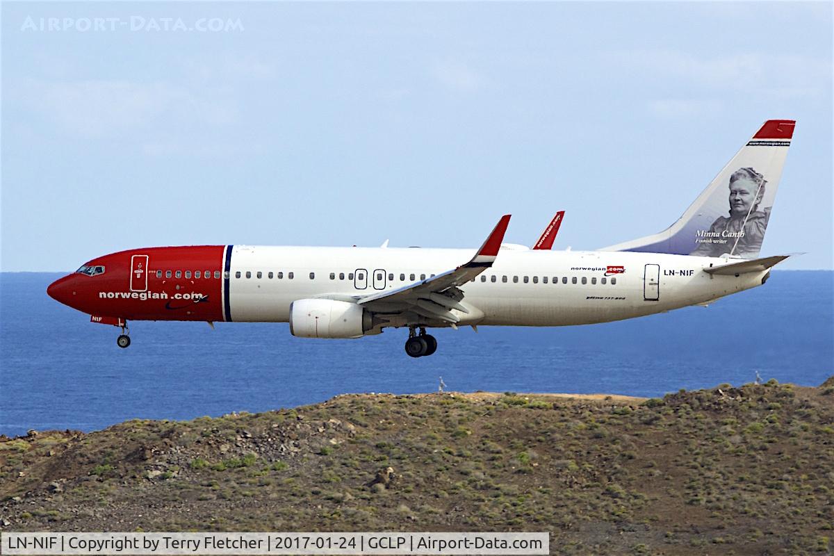LN-NIF, 2012 Boeing 737-8JP C/N 39434, at Gran Canaria