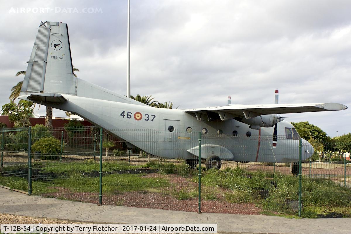 T-12B-54, CASA C-212-100 C/N AA1-12-98, Preserved at Las Majoreras - just south of Gran canaria Airport