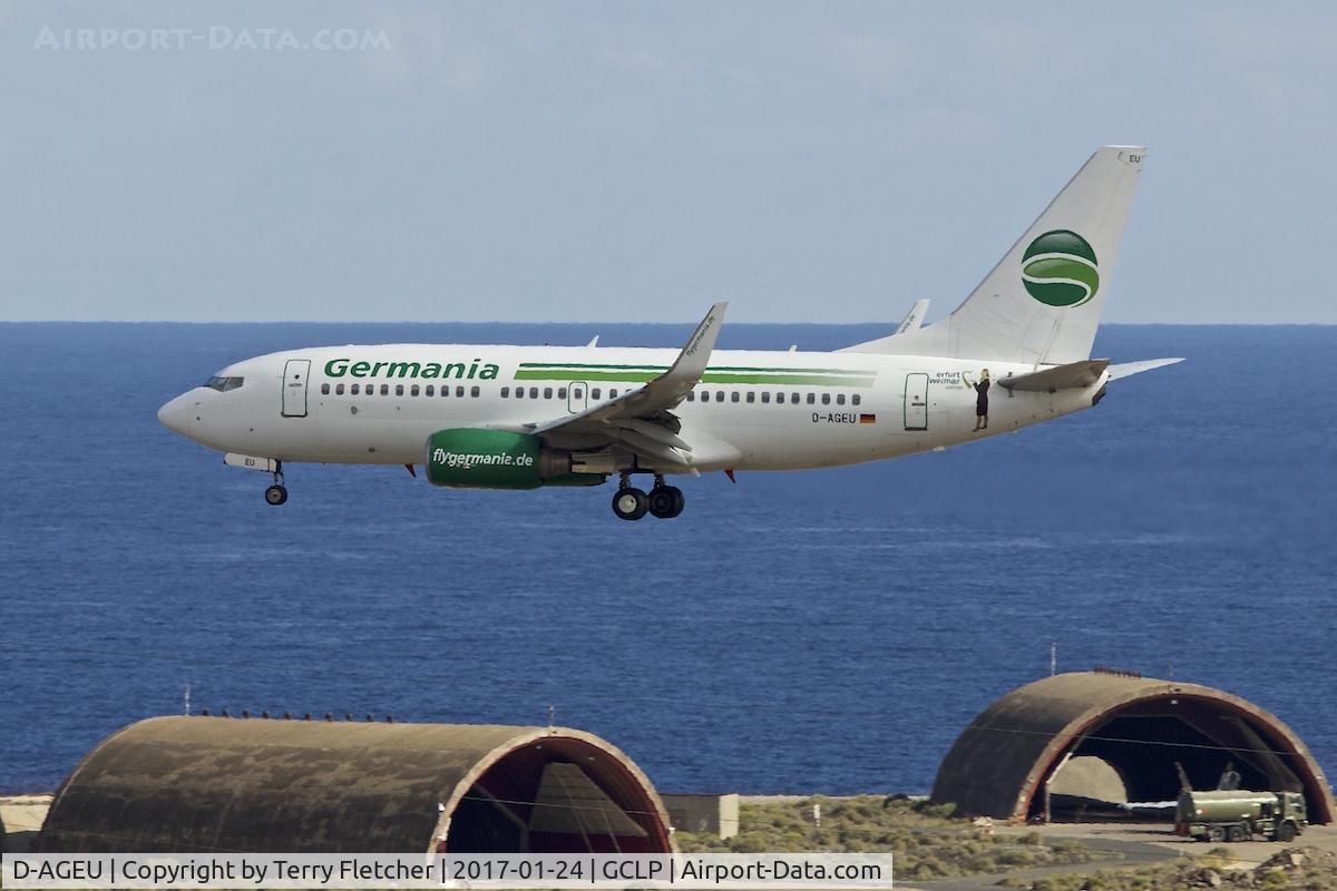 D-AGEU, 1998 Boeing 737-75B C/N 28104, at Gran Canaria
