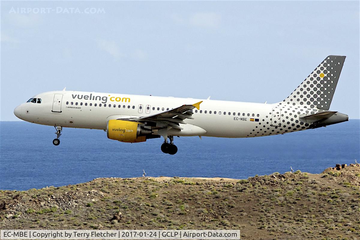 EC-MBE, 2008 Airbus A320-211 C/N 3476, at Gran Canaria