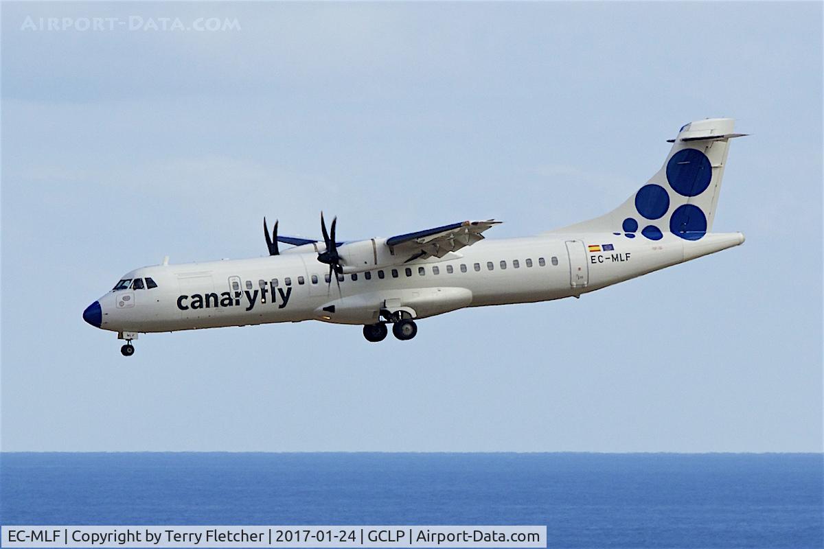 EC-MLF, 1998 ATR 72-500 C/N 570, at Gran Canaria