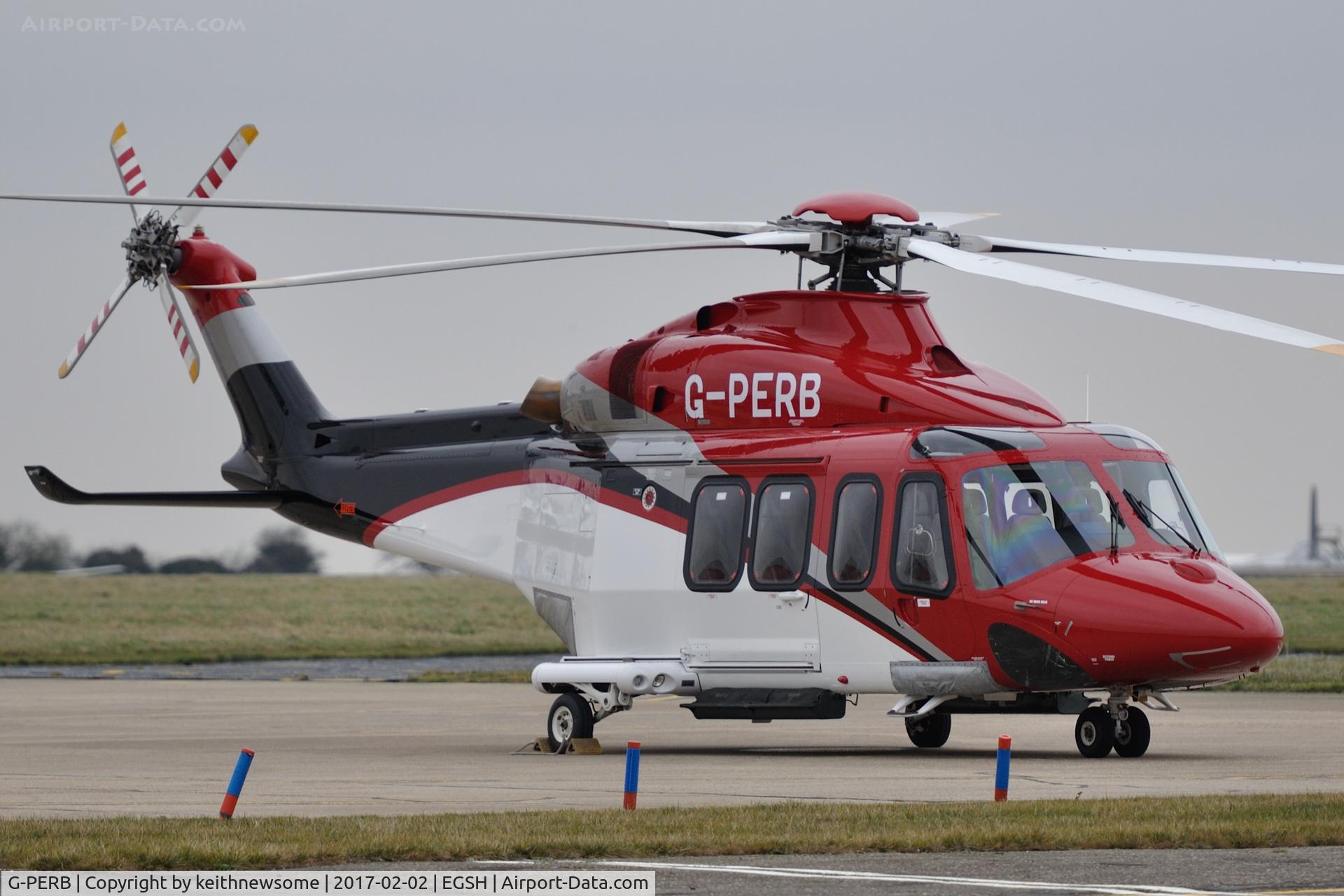 G-PERB, 2011 AgustaWestland AW-139 C/N 41261, Awaiting work.