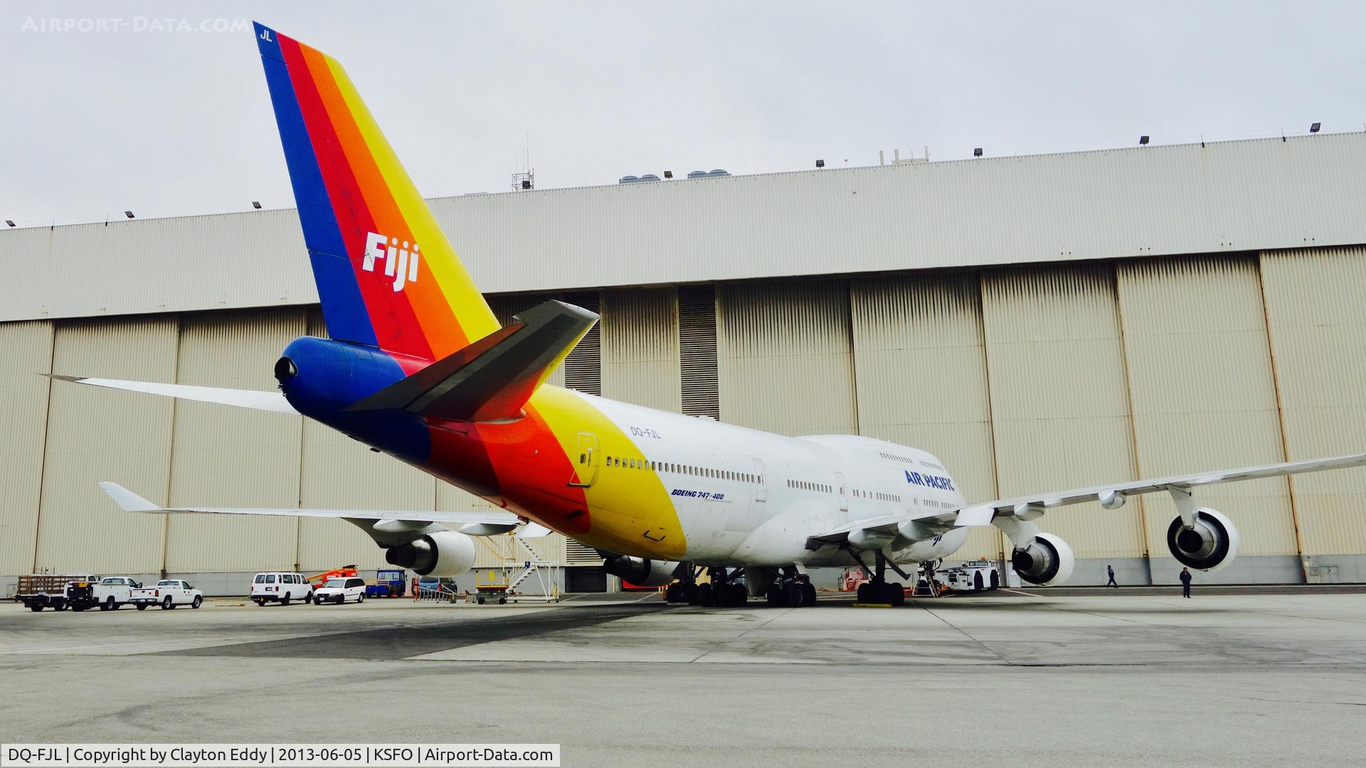 DQ-FJL, 1988 Boeing 747-412 C/N 24062, SFO 2013