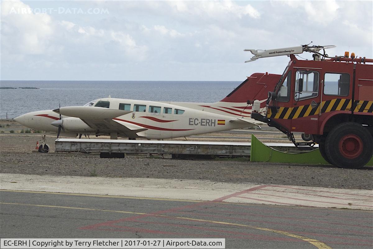 EC-ERH, 1976 Cessna 402B C/N 402B-1086, At Aeroclub San Augustin , El Berriel , Gran Canaria