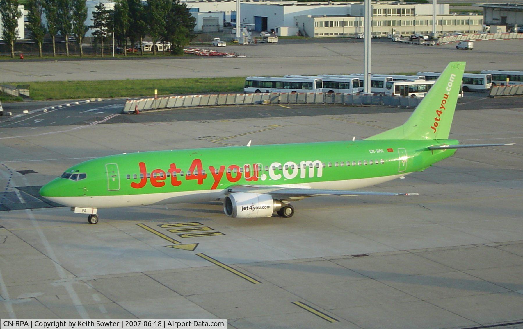CN-RPA, 1990 Boeing 737-4B3 C/N 24750, Paris Orly