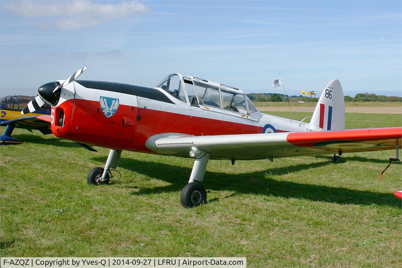 F-AZQZ, 1953 De Havilland DHC-1 Chipmunk T.10 C/N C1/0916, De Havilland DHC-1 Chipmunk T.10, Static display, Morlaix-Ploujean airport (LFRU-MXN) air show 2014