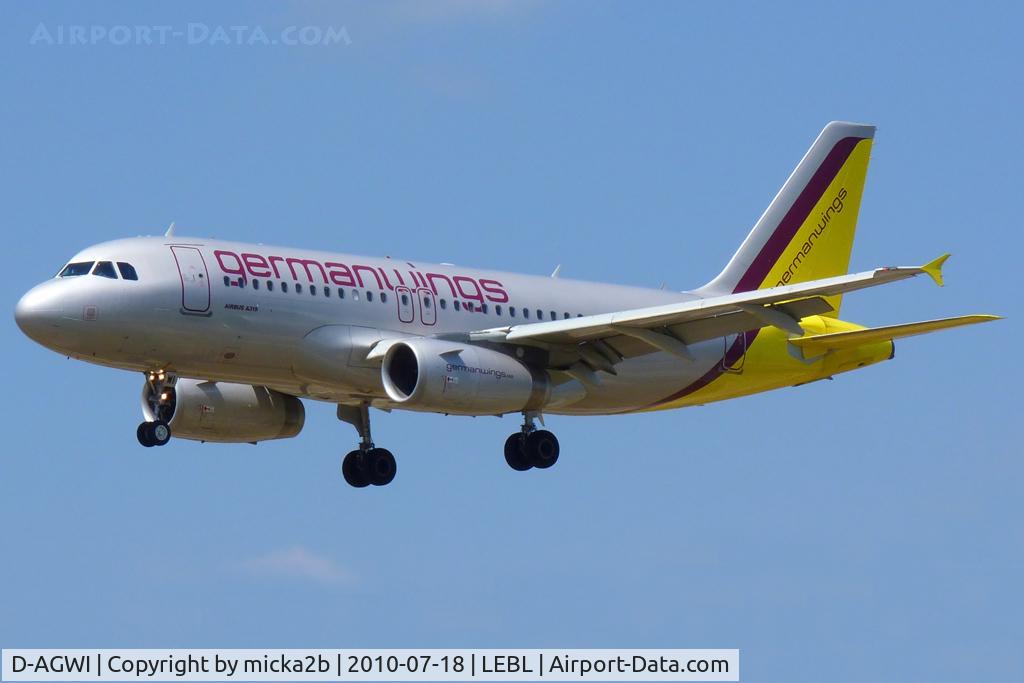 D-AGWI, 2008 Airbus A319-132 C/N 3358, Landing