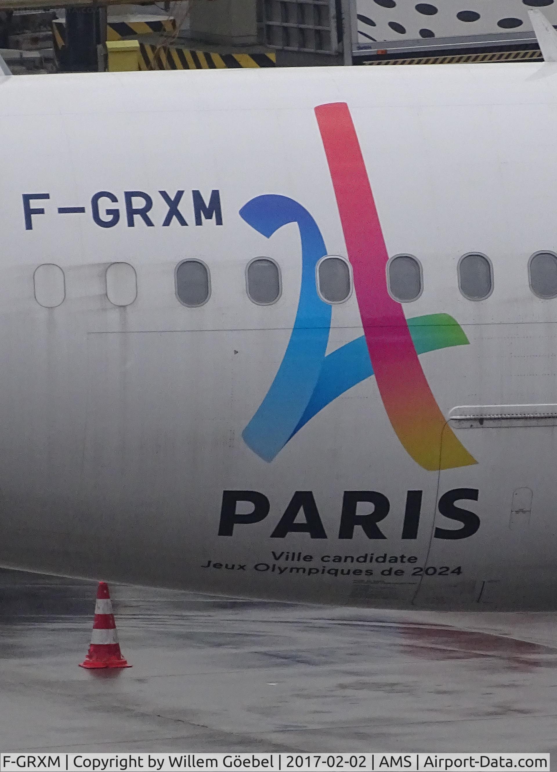 F-GRXM, 2006 Airbus A319-111 C/N 2961, Taxi to the gate  on Schiphol Airport and the NEW logo .
