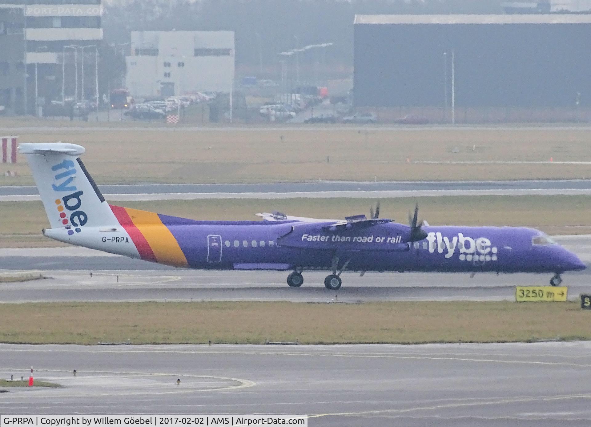 G-PRPA, 2008 De Havilland Canada DHC-8-402 Dash 8 C/N 4187, Taxi to the runway for take off