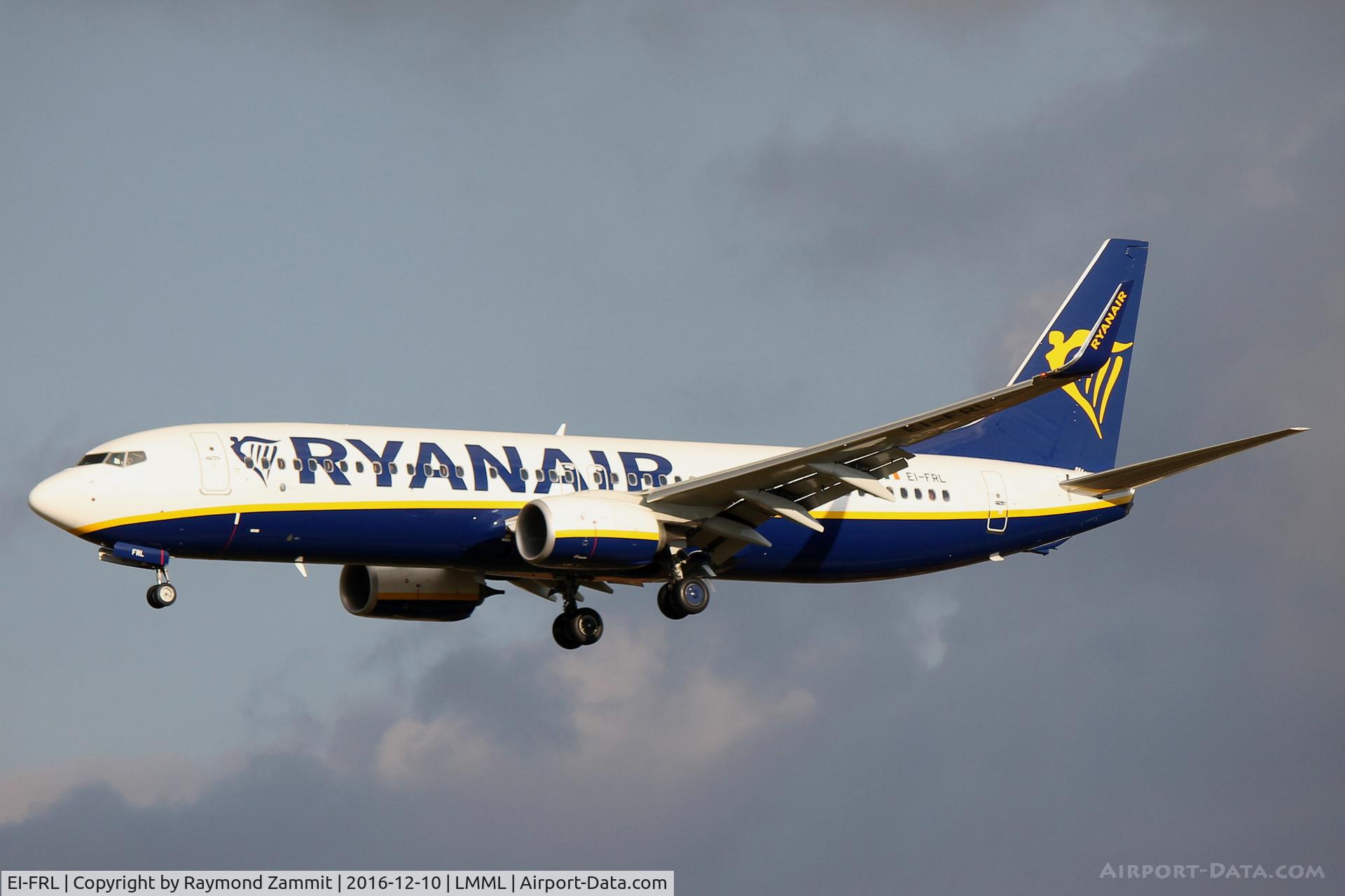 EI-FRL, 2016 Boeing 737-8AS C/N 44741, B737-800 EI-FRL Ryanair