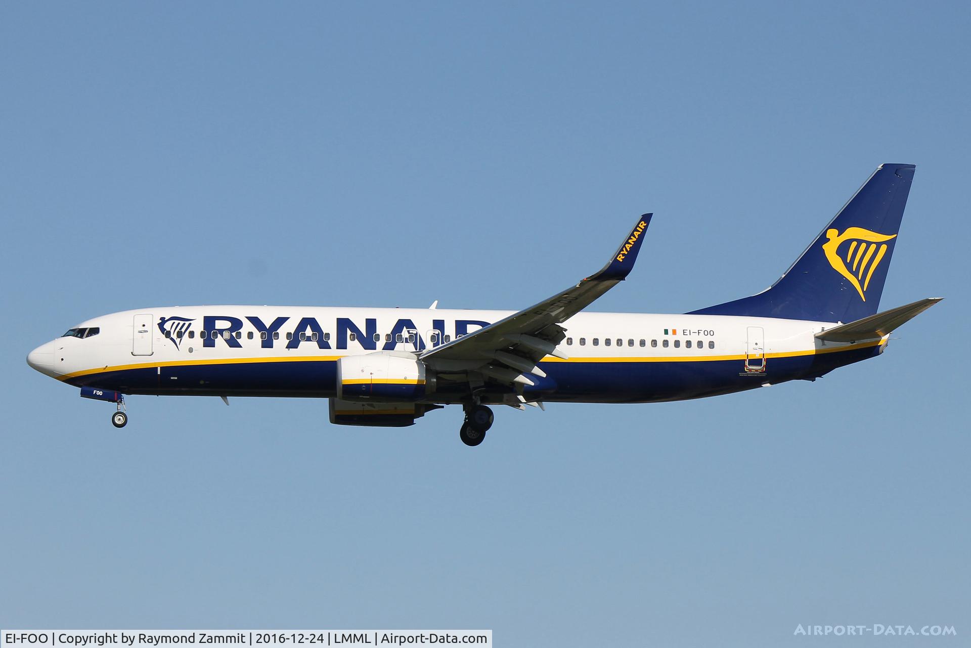 EI-FOO, 2016 Boeing 737-8AS C/N 44724, B737-800 EI-FOO Ryanair