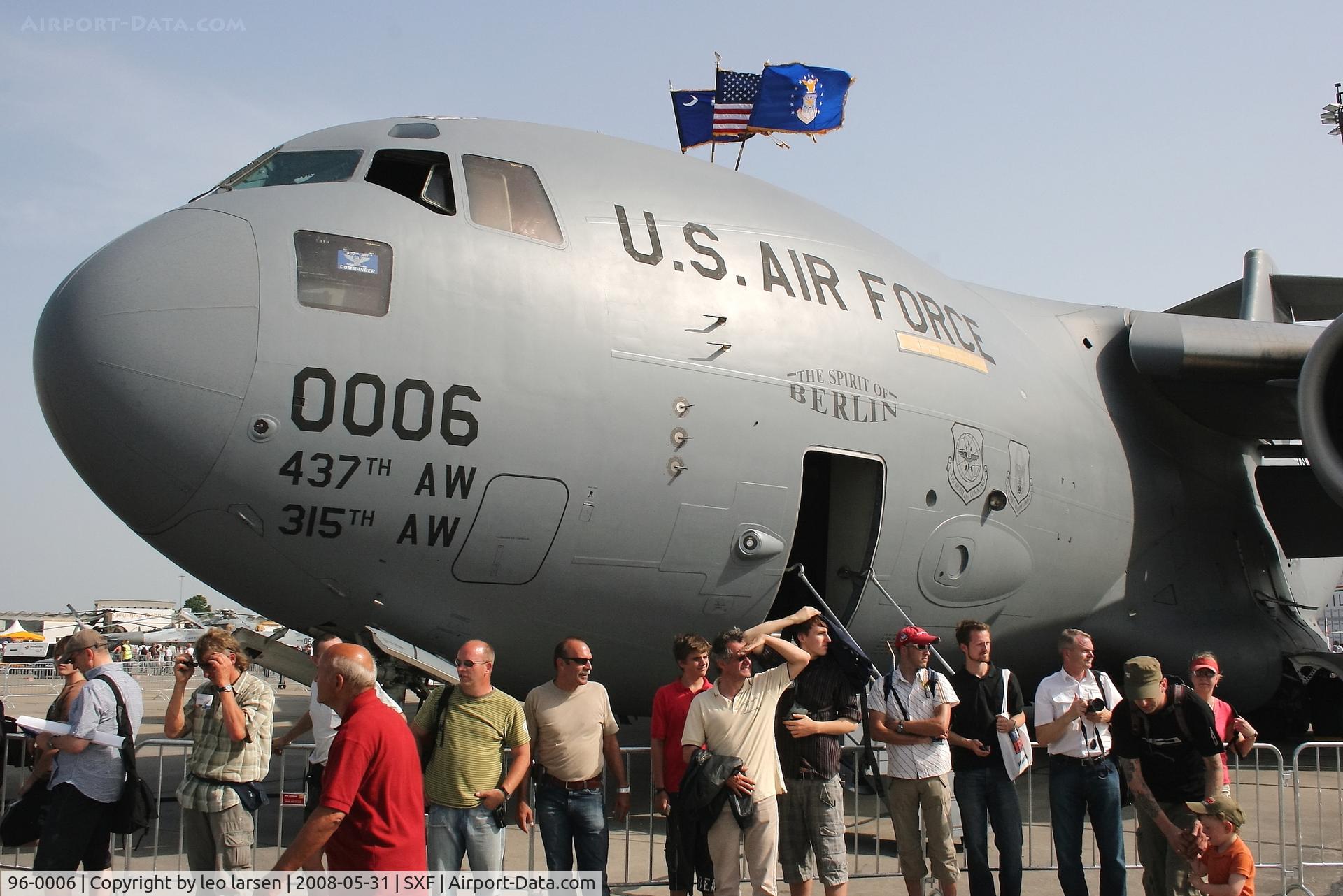 96-0006, 1996 McDonnell Douglas C-17A Globemaster III C/N P-38, Berlin Air Show 31.5.2008