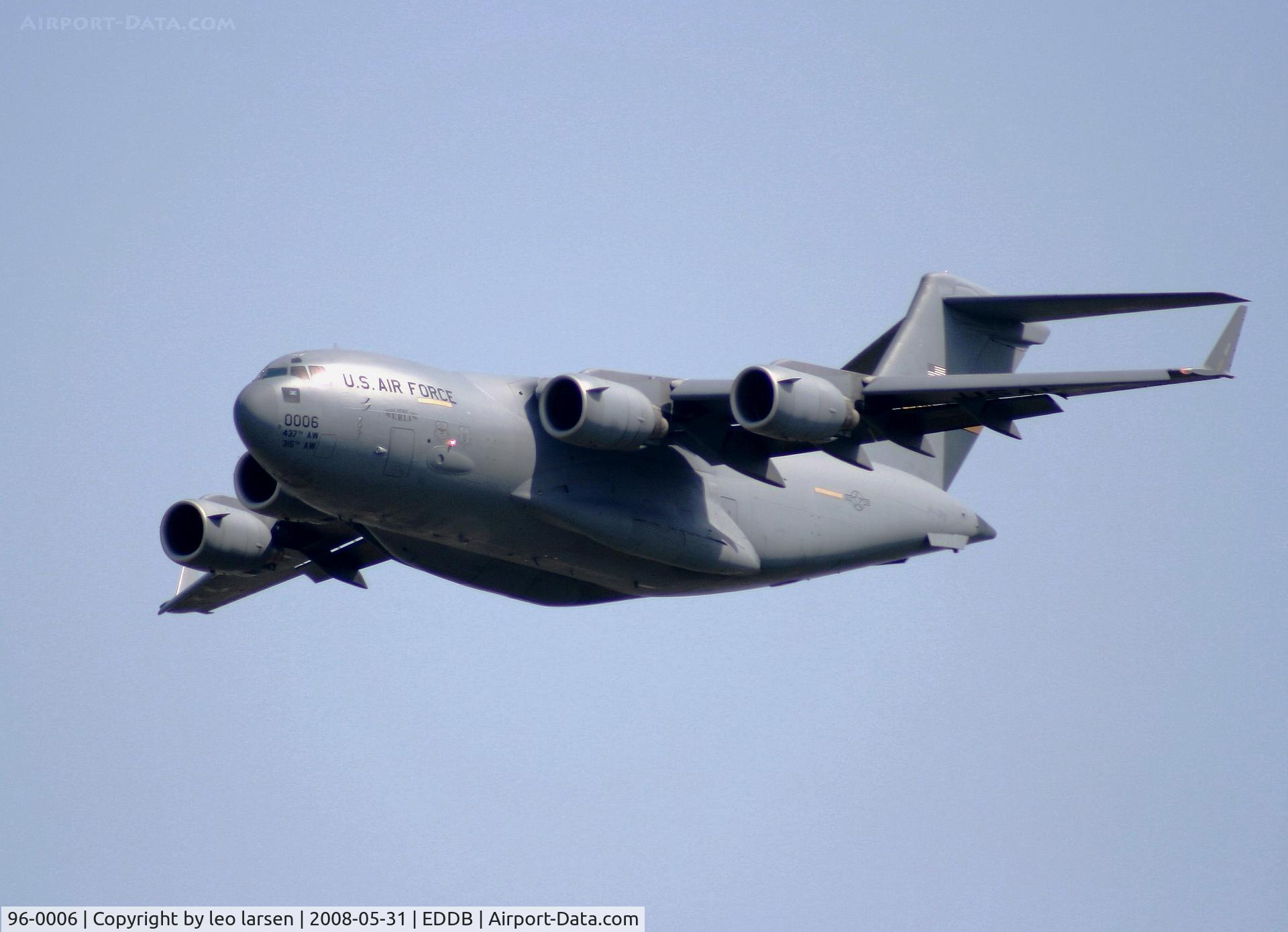 96-0006, 1996 McDonnell Douglas C-17A Globemaster III C/N P-38, Berlin Air Show 31.5.2008