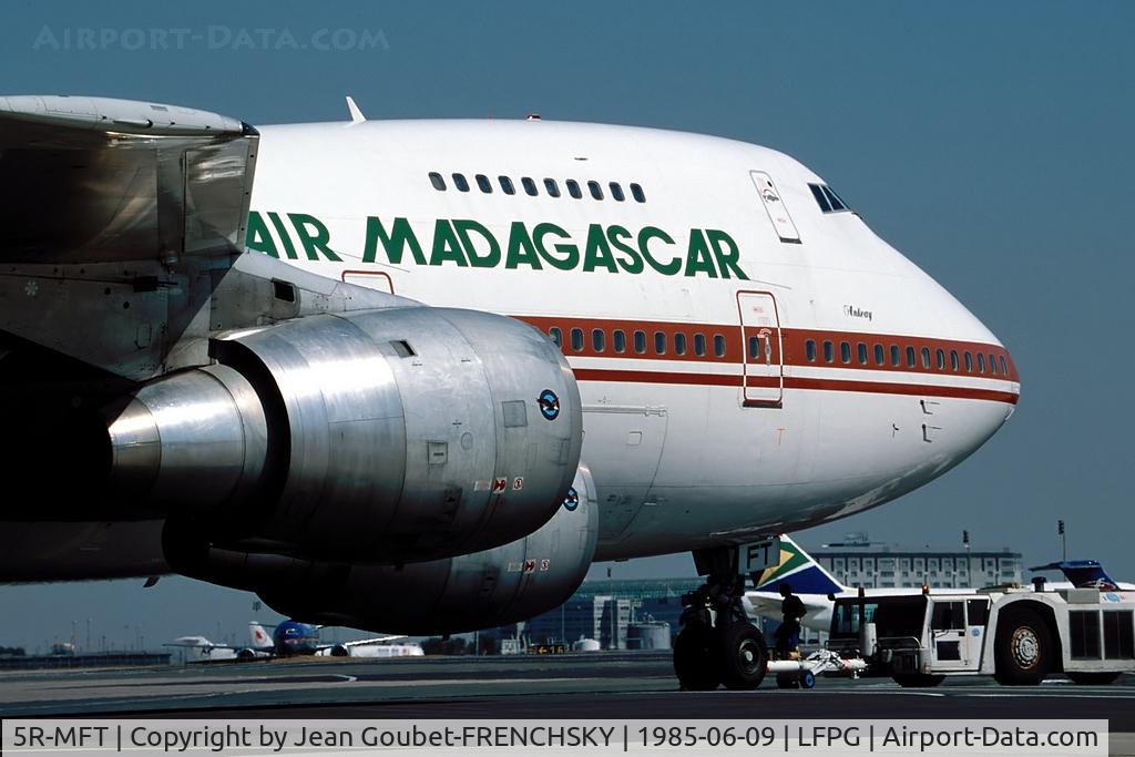 5R-MFT, 1979 Boeing 747-2B2B C/N 21614, Air Madagascar departure at CDG T1