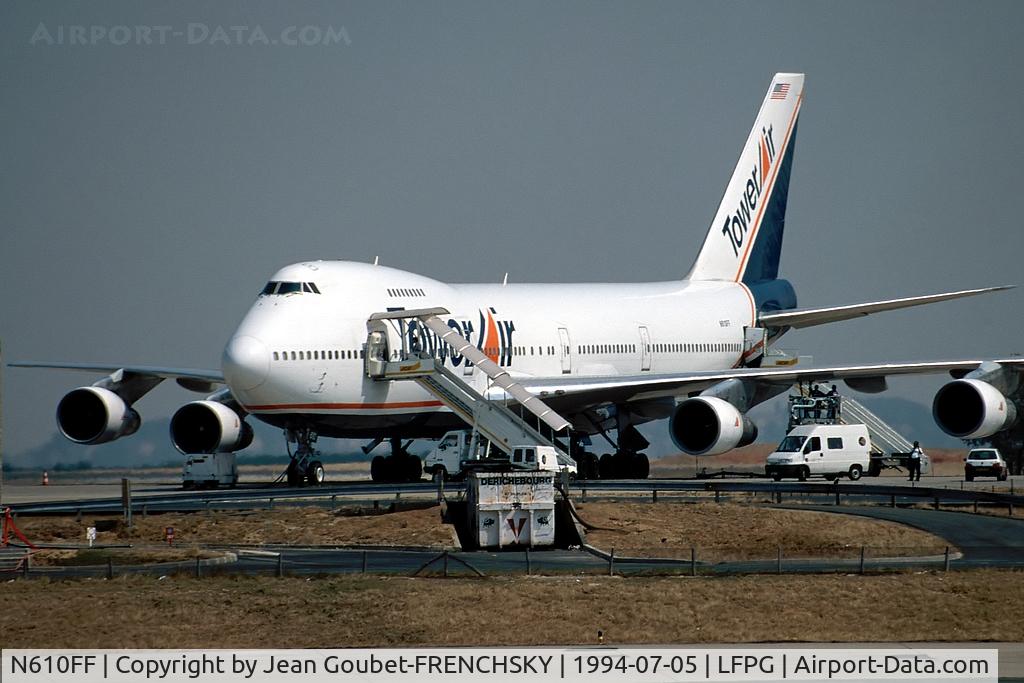 N610FF, 1972 Boeing 747-282B C/N 20501, Tower Air (stored VCV bu 11/04)
