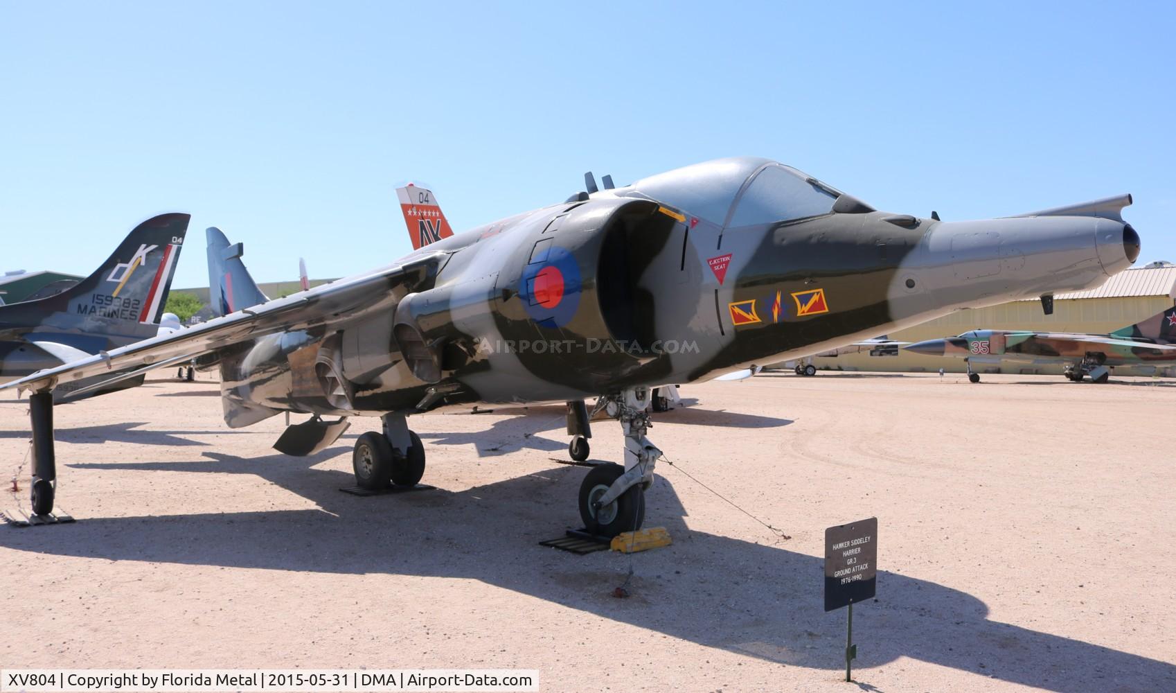 XV804, 1970 Hawker Siddeley Harrier GR.3 C/N 712054, Harrier GR.3