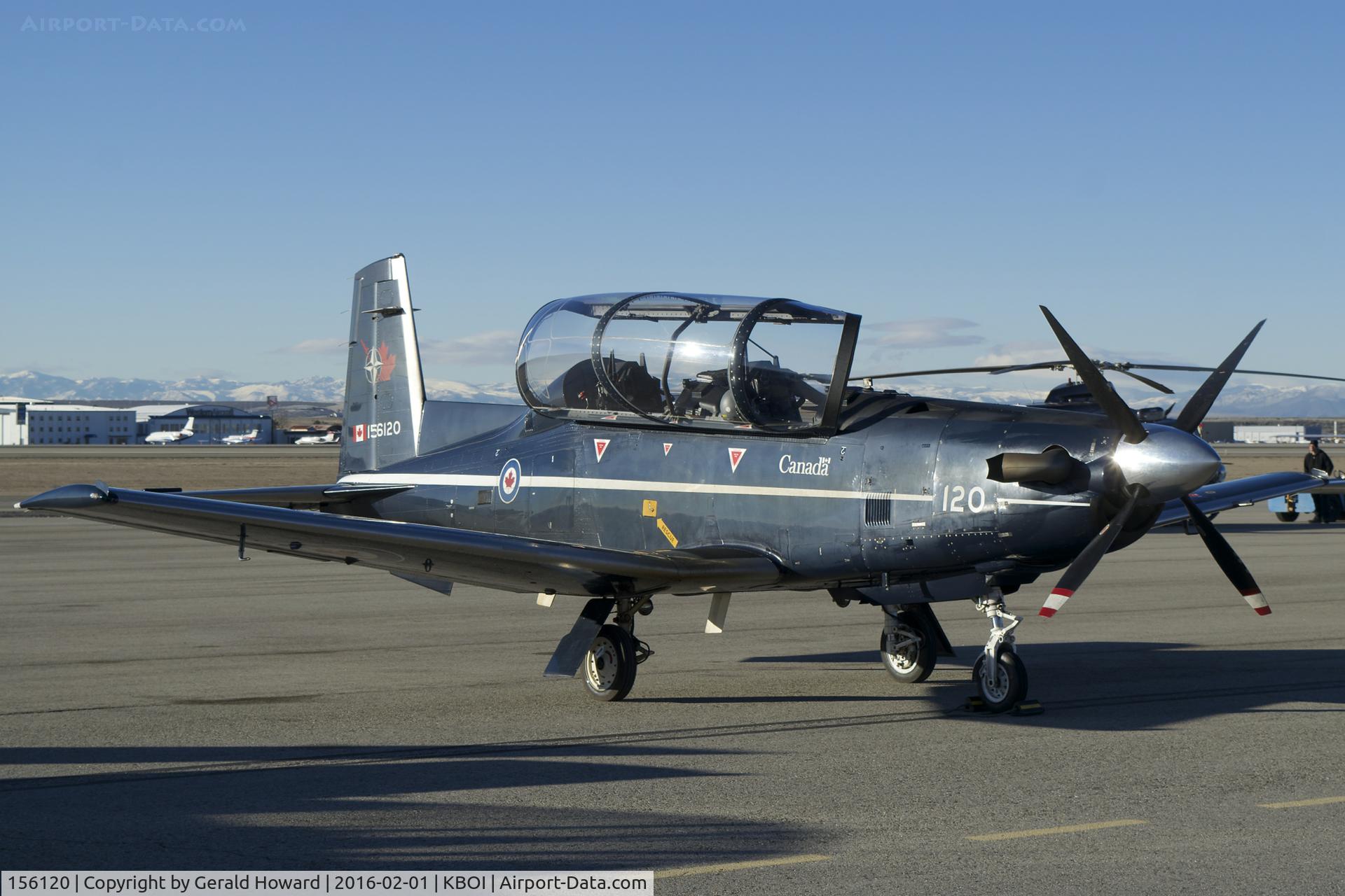 156120, Raytheon CT-156 Harvard II C/N PF-20, Parked on north GA ramp.  No.2 CFFTS, Moose Jaw, Saskatchewan, Canada.