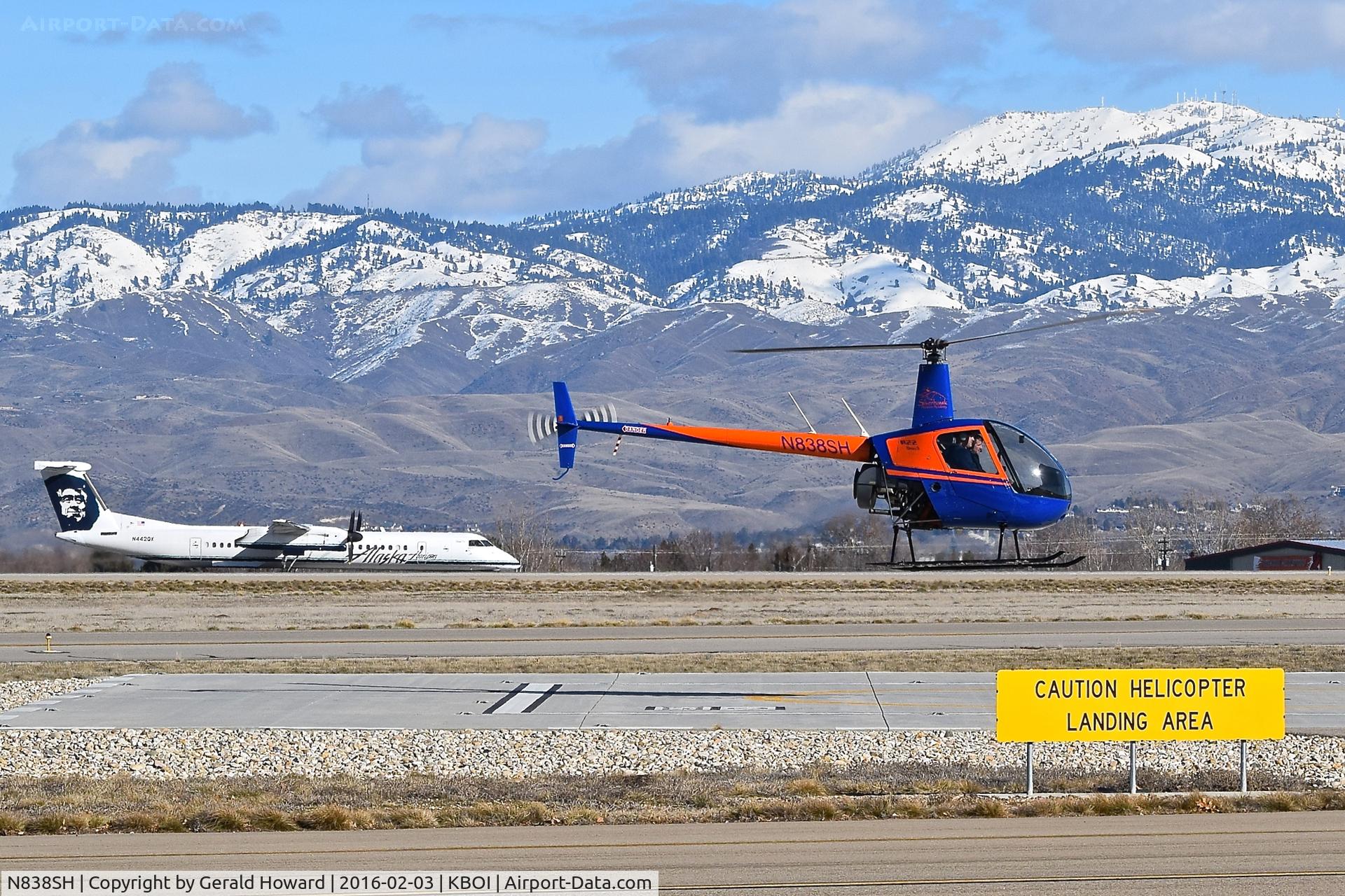 N838SH, 2005 Robinson R22 Beta C/N 3811, From Caldwell Airport practicing in controlled airspace.