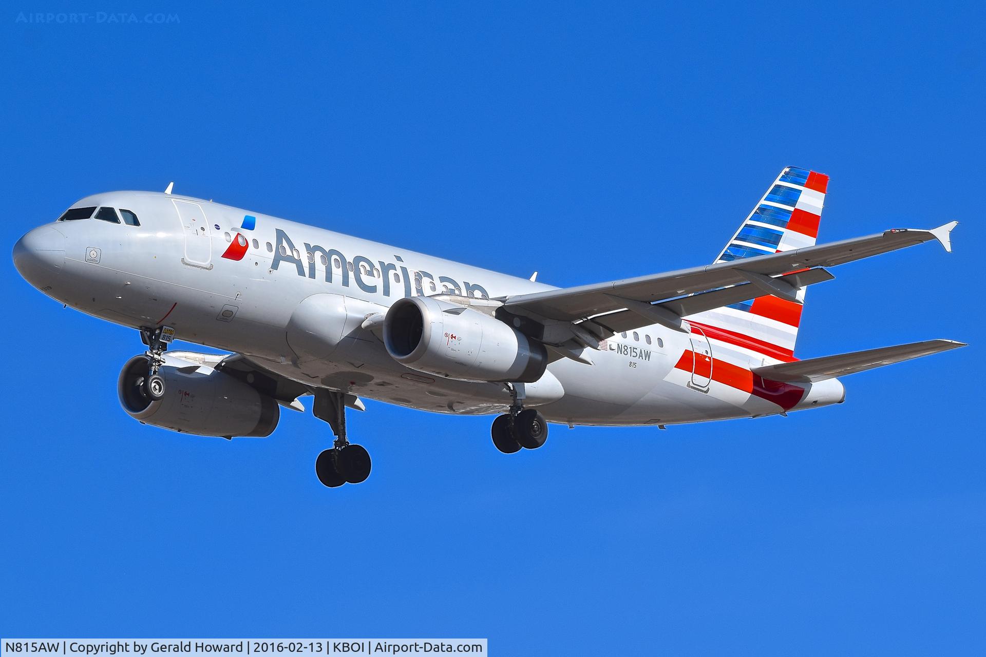 N815AW, 2000 Airbus A319-132 C/N 1323, Approach to RWY 28R.