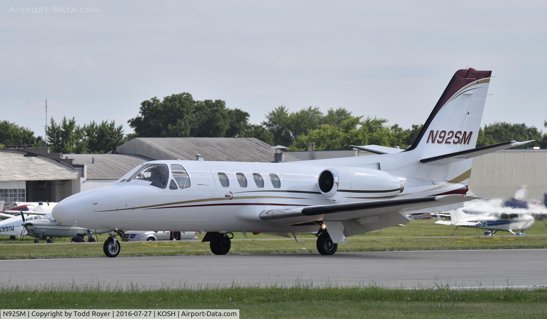 N92SM, 1973 Cessna 500 Citation C/N 500-0124, Airventure 2016