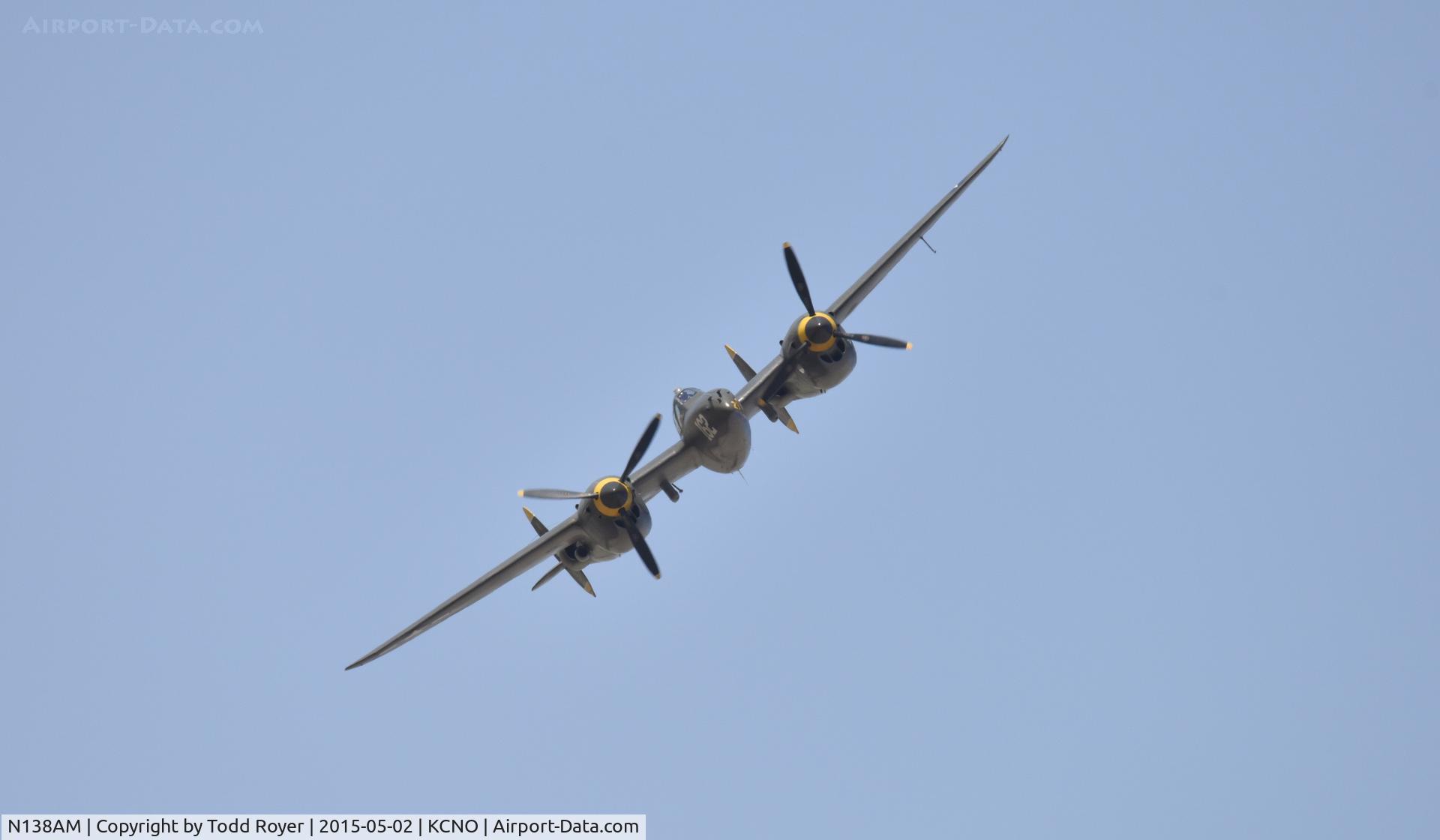 N138AM, 1943 Lockheed P-38J Lightning C/N 44-23314, Planes of Fame Airshow