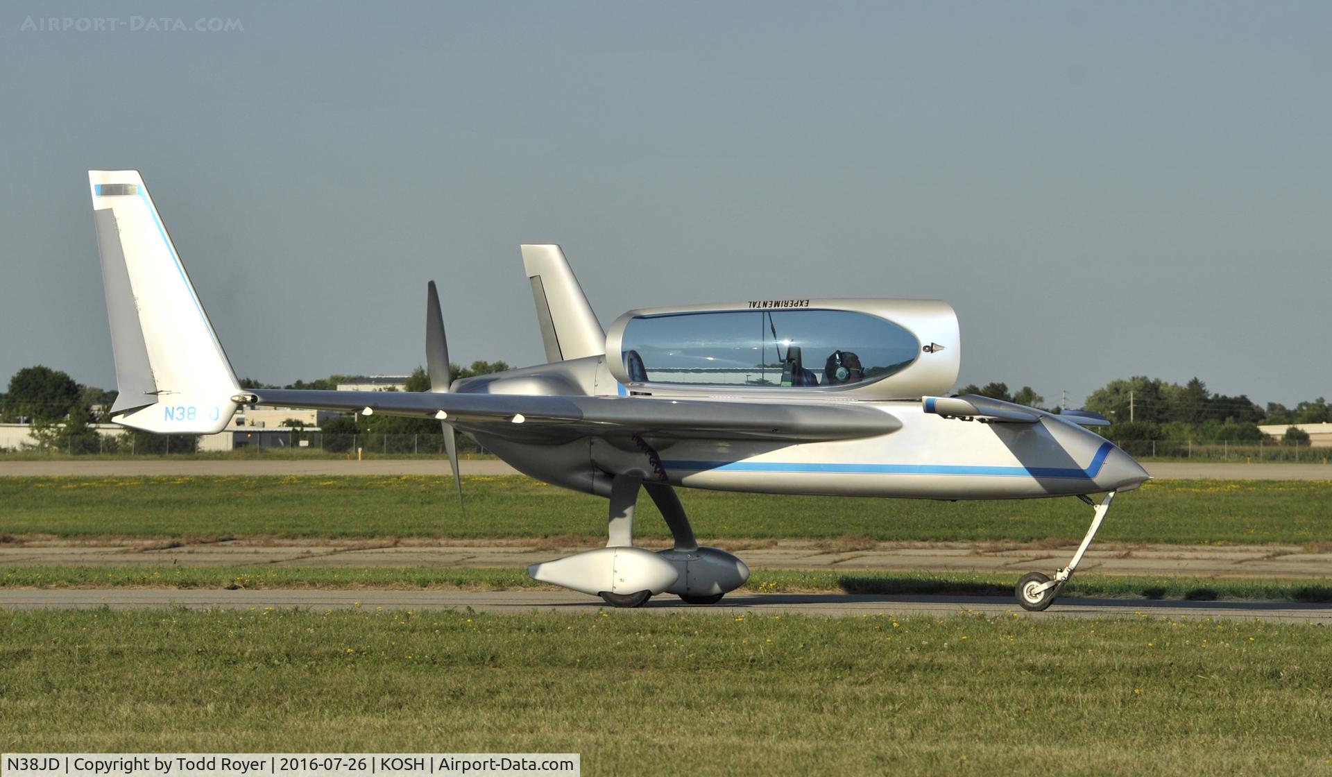 N38JD, 1990 Rutan Long-EZ C/N 1612, Airventure 2016