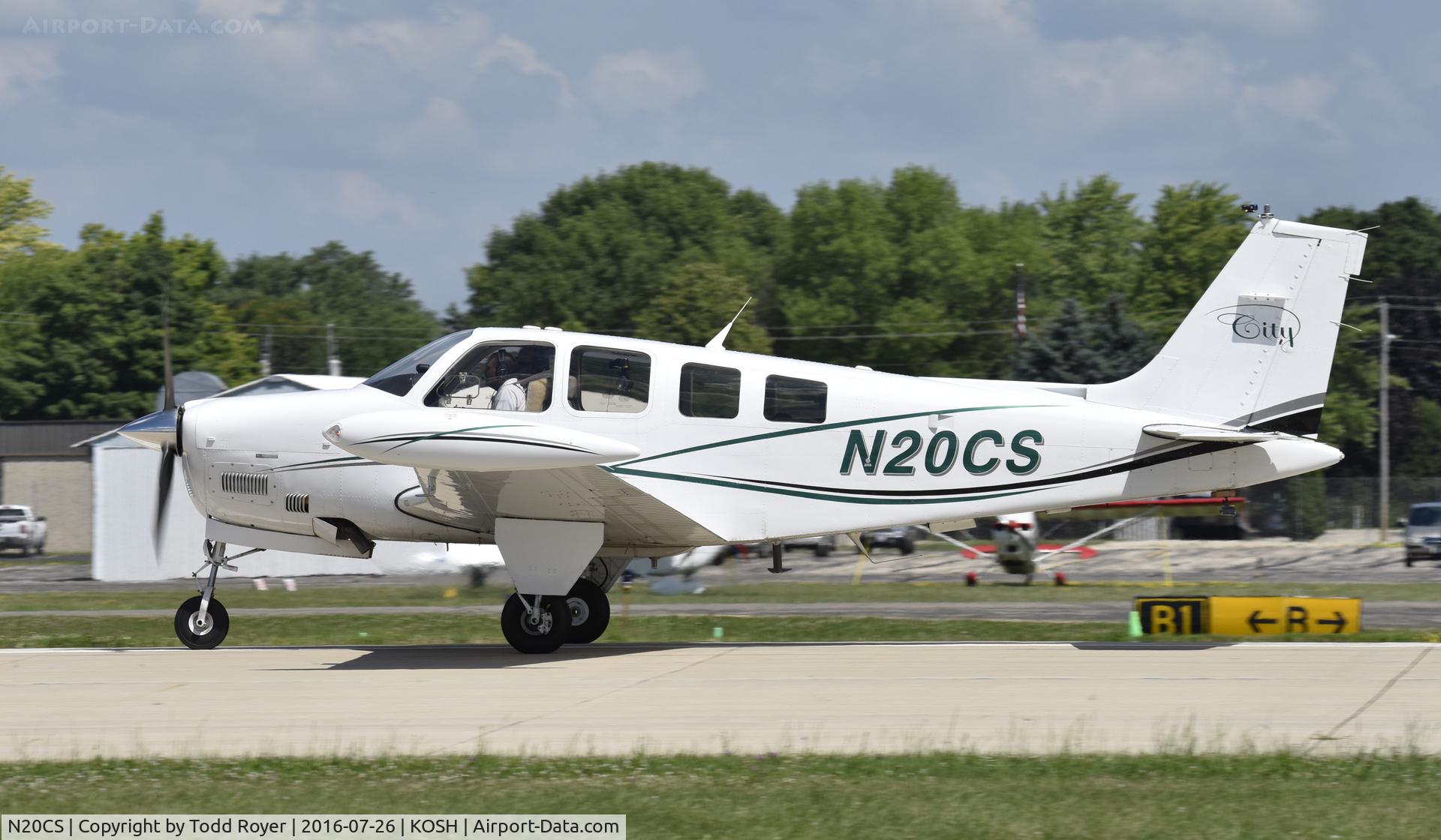 N20CS, Raytheon Aircraft Company A36 Bonanza C/N E-3601, Airventure 2016