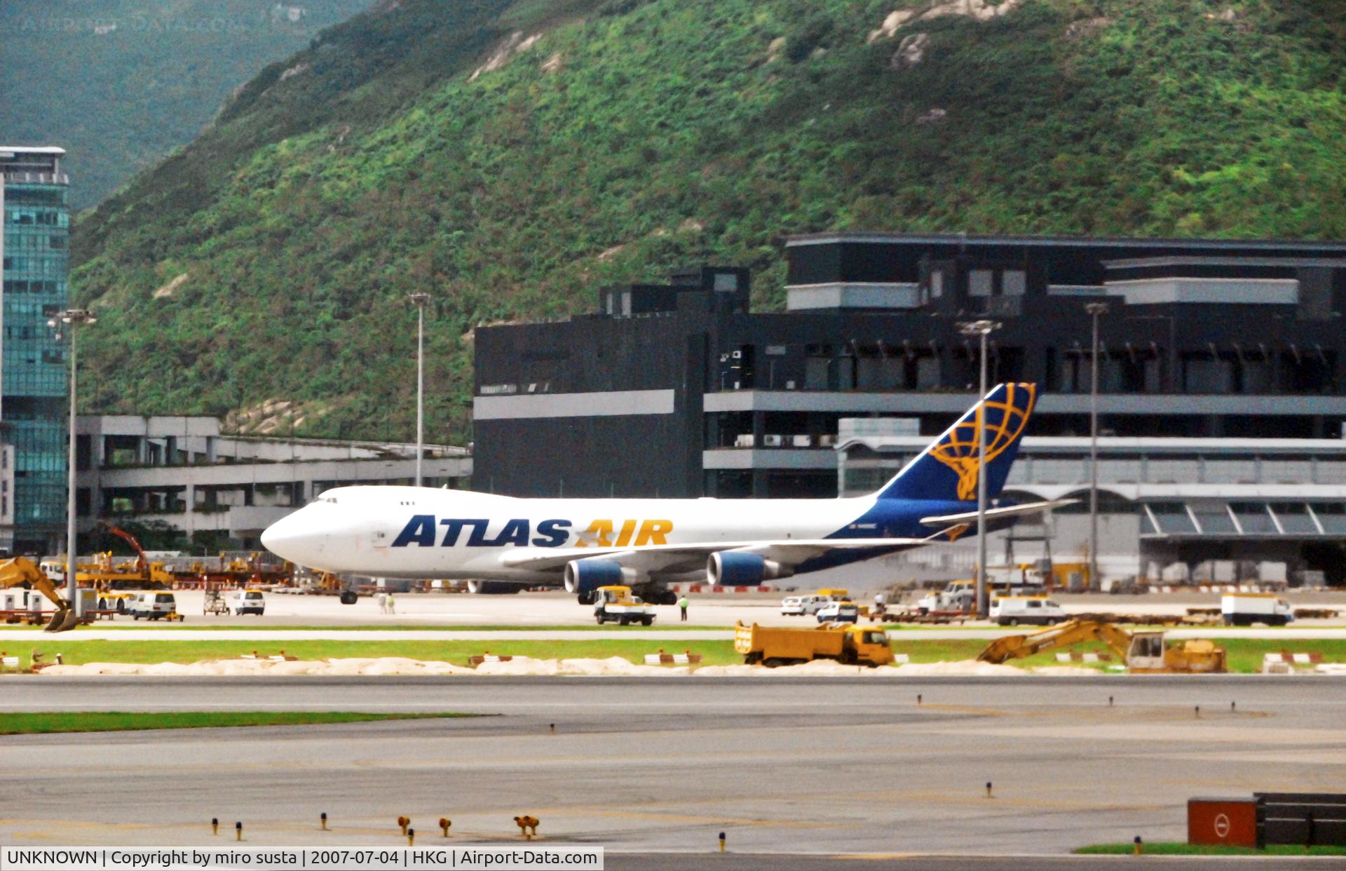 UNKNOWN, Airliners Various C/N Unknown, Atlas Air Boeing Freighter 747-243BSF; Hong Kong International Airport