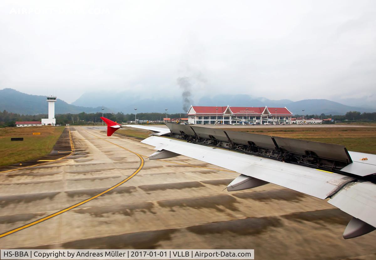 HS-BBA, 2012 Airbus A320-214 C/N 5344, Arriving at Luang Prabang International Airport.