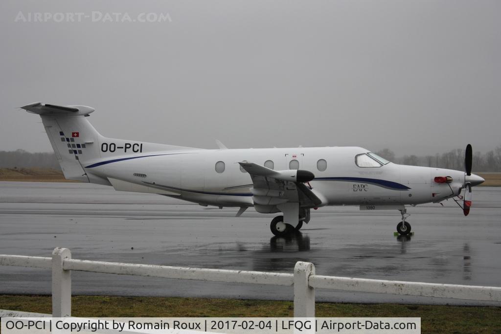 OO-PCI, 2012 Pilatus PC-12/47E C/N 1380, Parked from Brussels