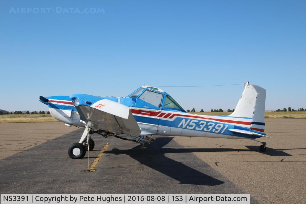 N53391, 1974 Cessna A188B C/N 18801805T, N53391 Cessna A188B at Forsyth Montana