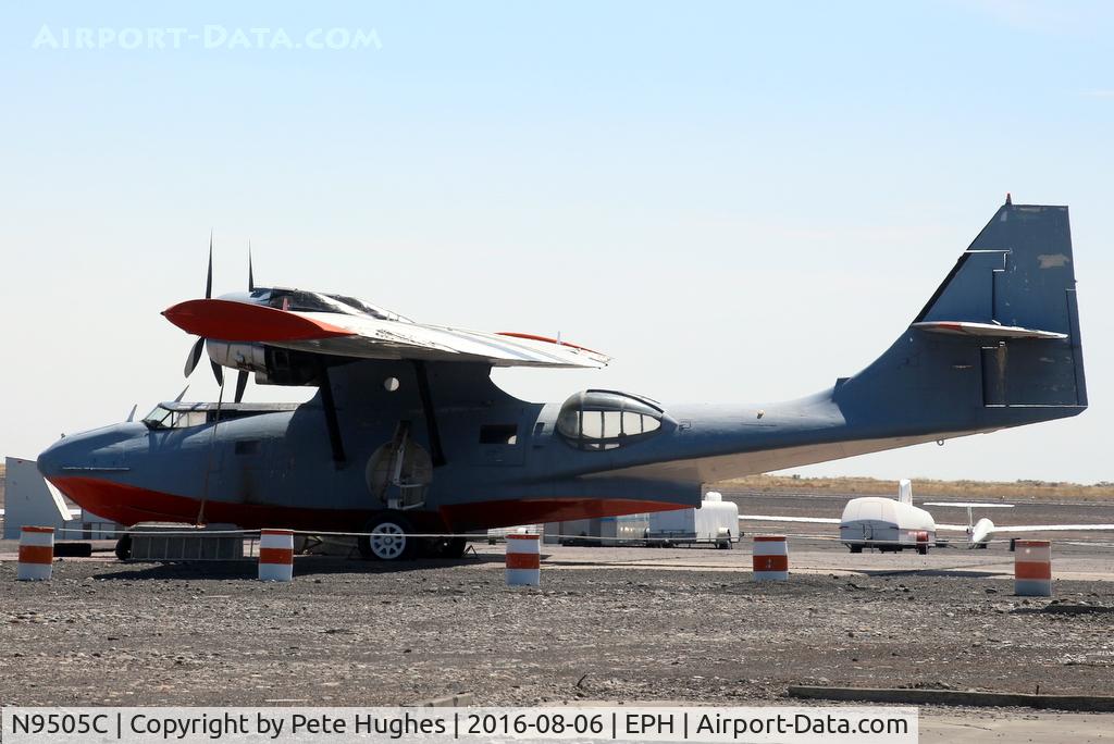 N9505C, 1956 Consolidated PBY-5A Catalina C/N 34027/1411/1581, N9505C Catalina still sat at Ephrata WA