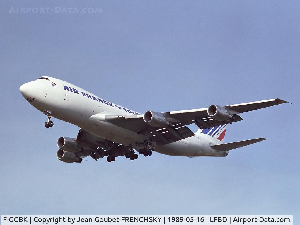 F-GCBK, 1988 Boeing 747-228F/SCD C/N 24158, Air France Cargo landing runway 23 (Cargo B Airlines damaged 10/27/08 BRU tailstrike on takeoff )