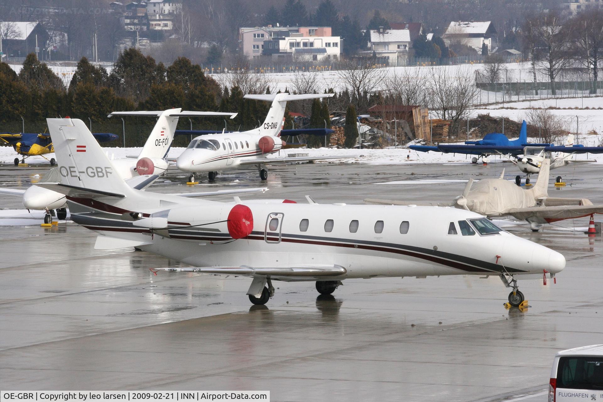 OE-GBR, 2007 Cessna 560XL C/N 560-5749, Innsbruck 21.2.2009
