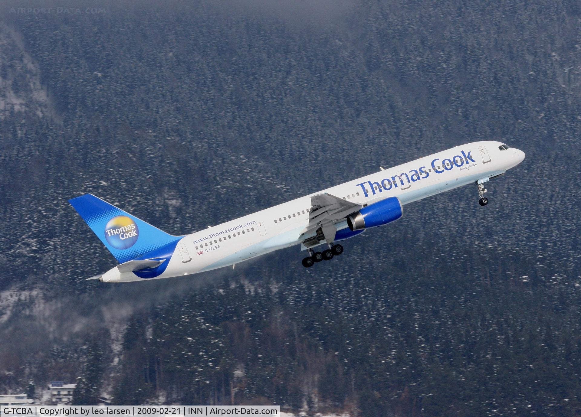 G-TCBA, 1998 Boeing 757-28A C/N 28203, Innsbruck 21.2.2009