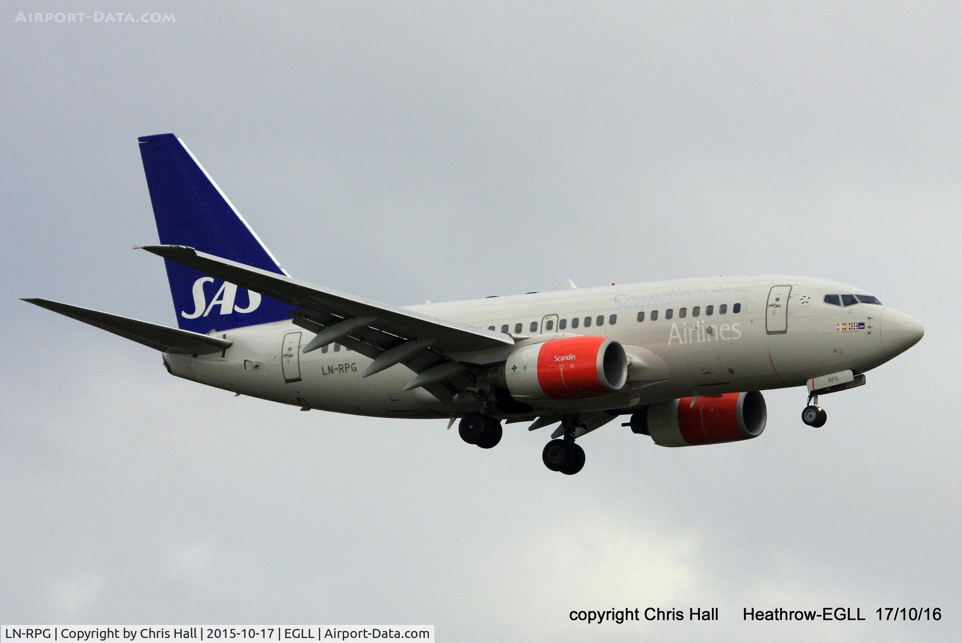 LN-RPG, 1999 Boeing 737-683 C/N 28310, SAS Scandinavian Airlines