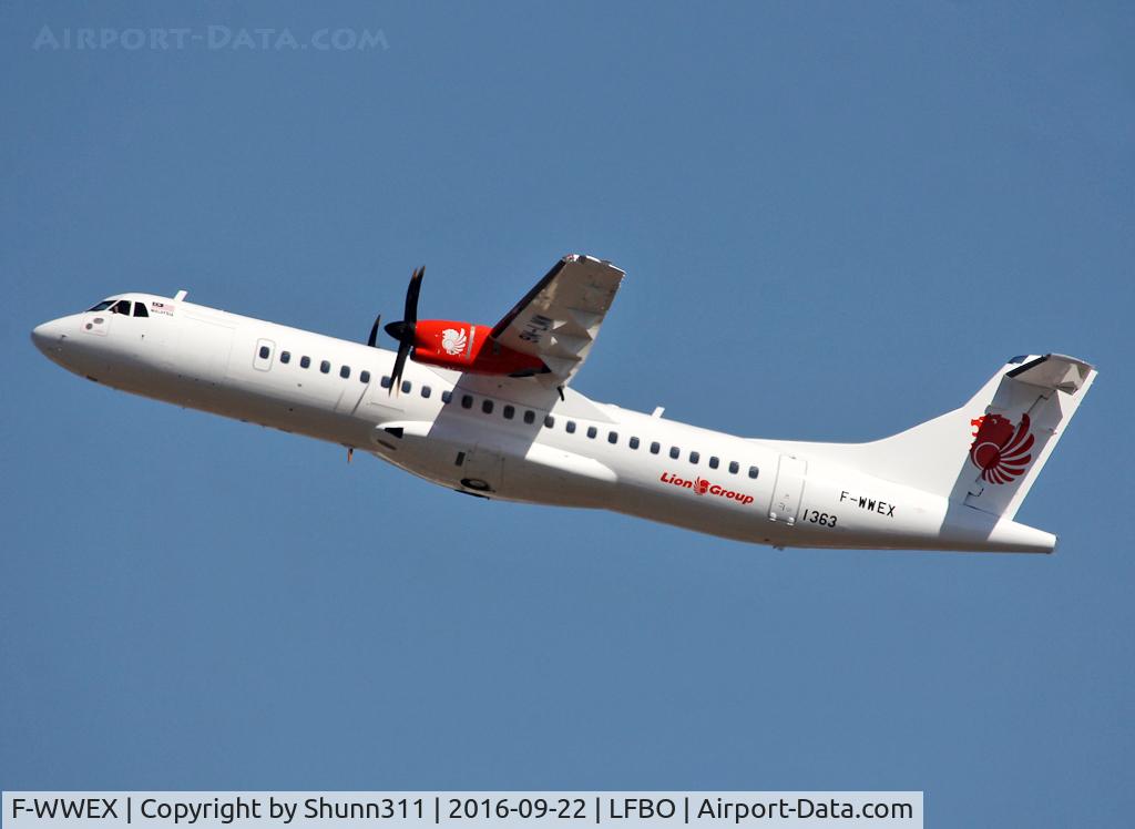 F-WWEX, 2016 ATR 72-600 C/N 1363, C/n 1363 - To be 9M-LMW