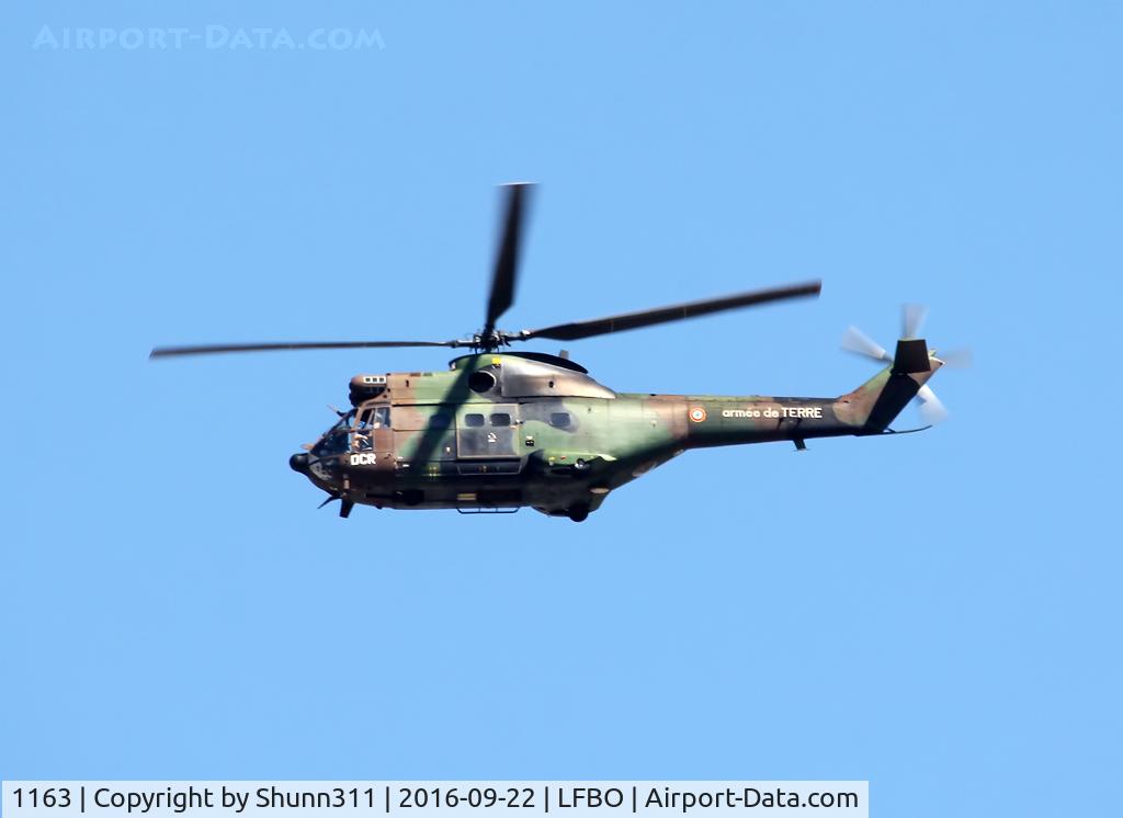 1163, 1971 Aérospatiale SA-330B Puma C/N 1163, Passing above the Airport...