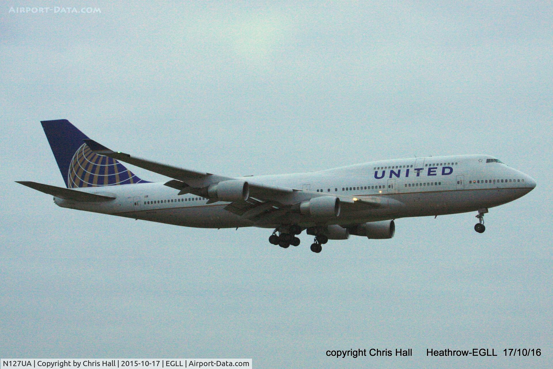 N127UA, 1999 Boeing 747-422 C/N 28813, United Airlines