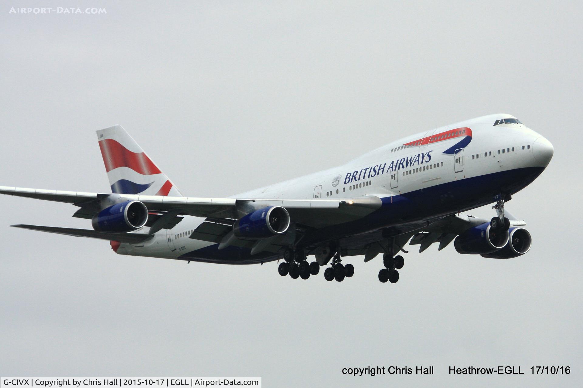 G-CIVX, 1998 Boeing 747-436 C/N 28852, British Airways