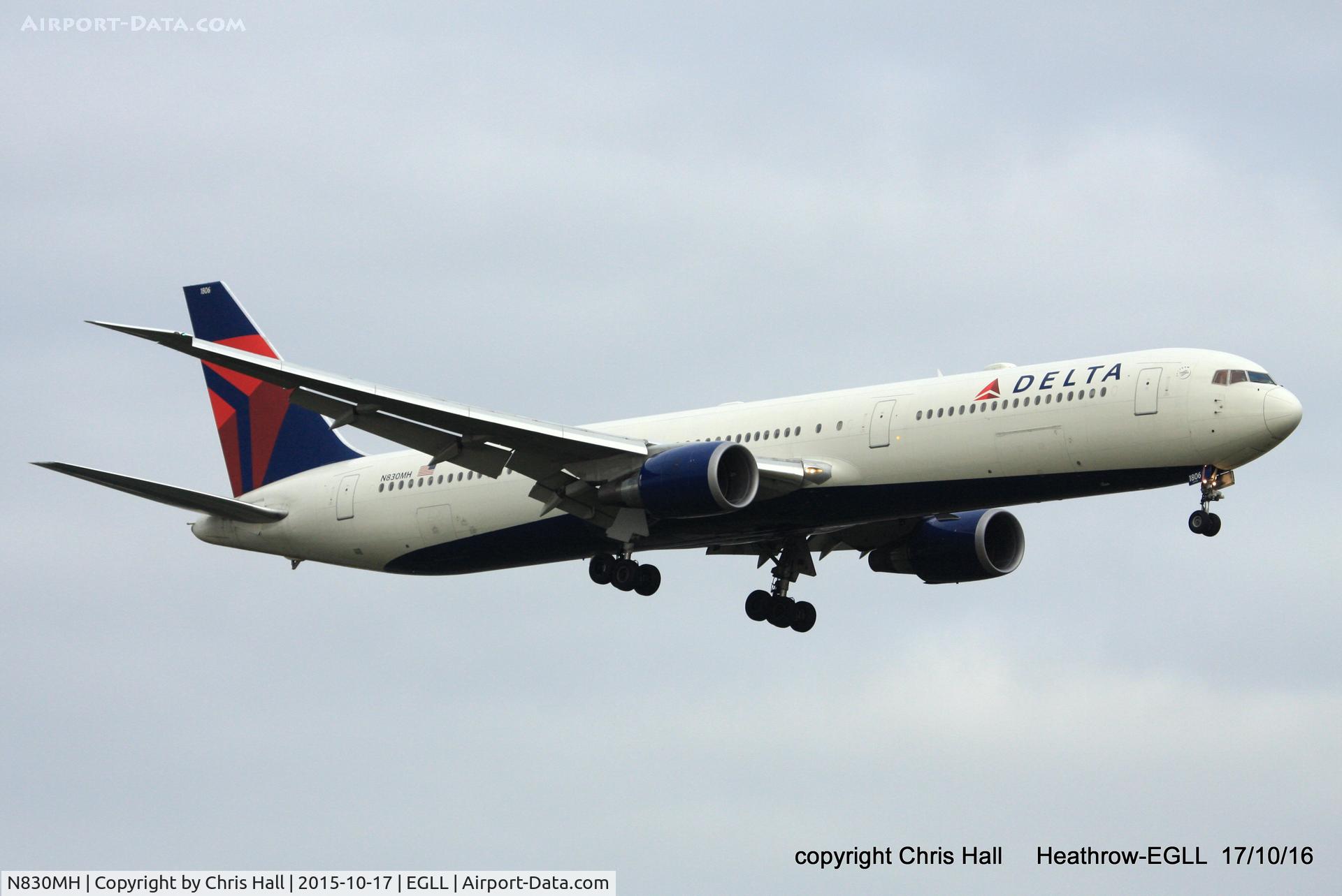 N830MH, 2000 Boeing 767-432/ER C/N 29701, Delta
