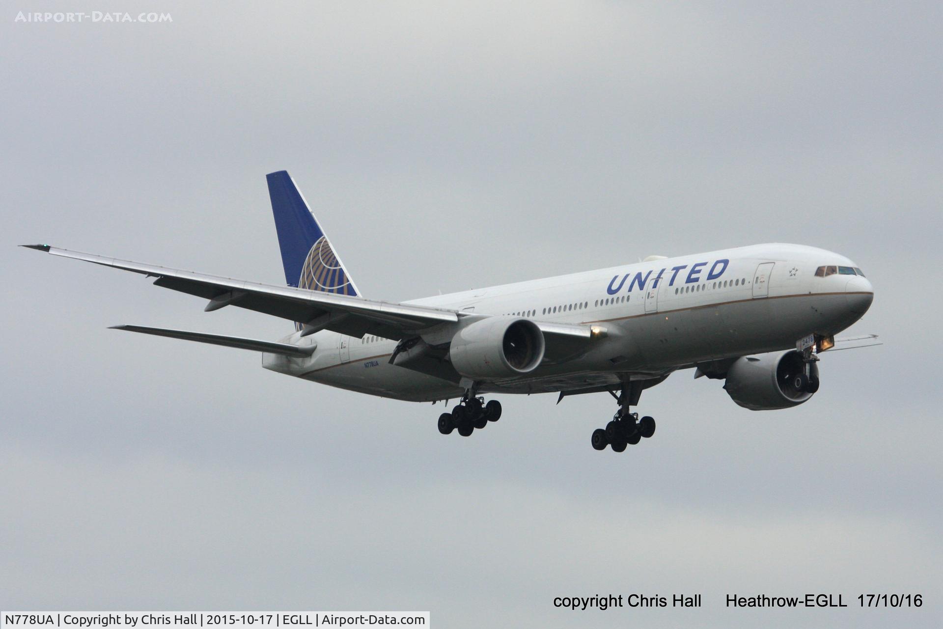 N778UA, 1996 Boeing 777-222 C/N 26940, United Airlines