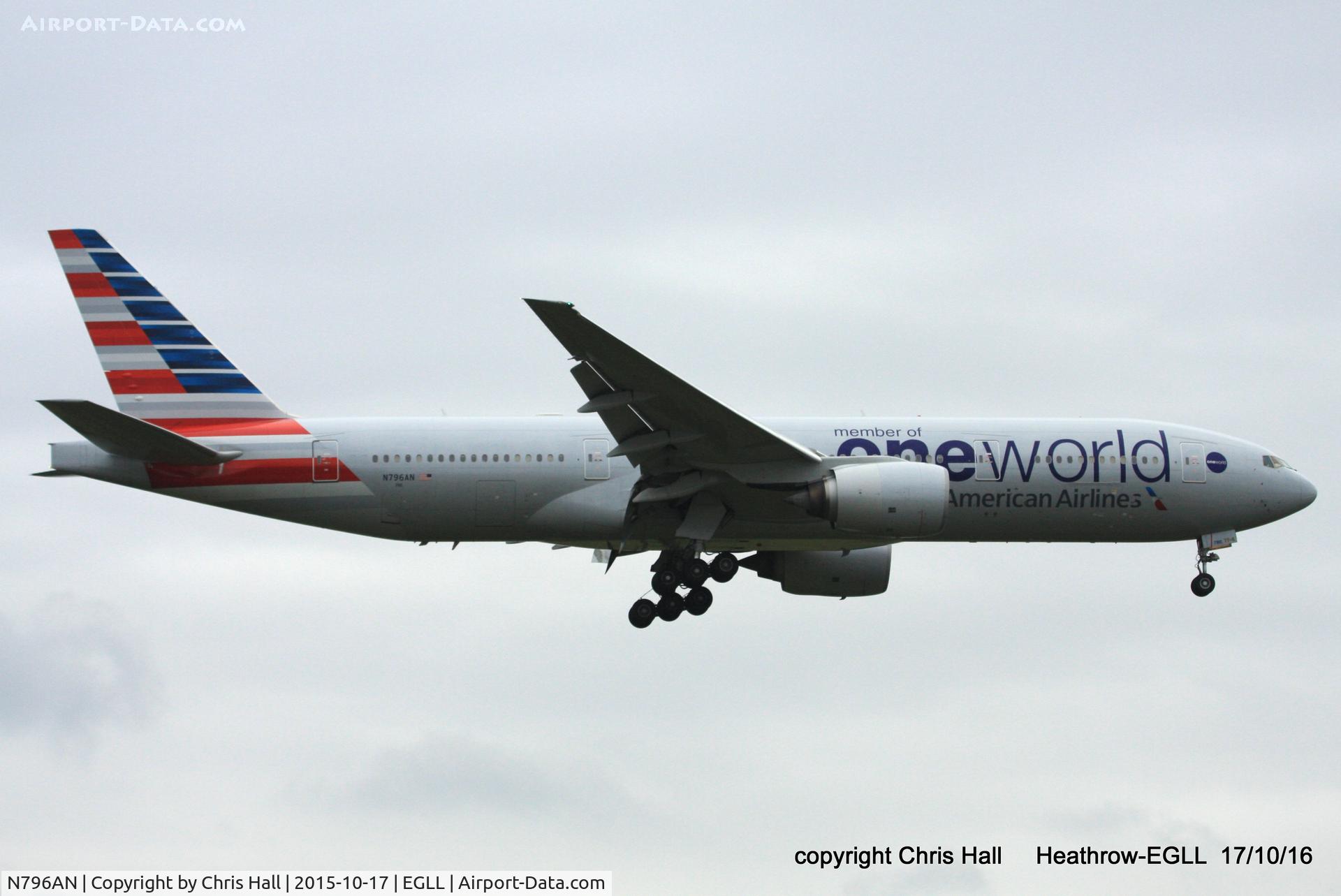 N796AN, 2000 Boeing 777-223 C/N 30796, American Airlines