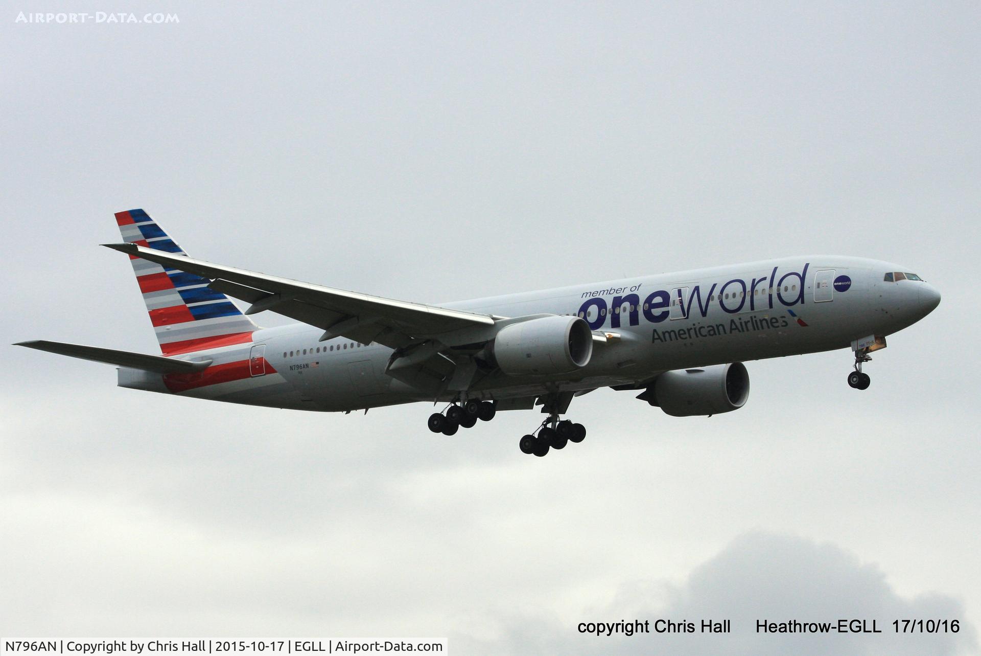 N796AN, 2000 Boeing 777-223 C/N 30796, American Airlines